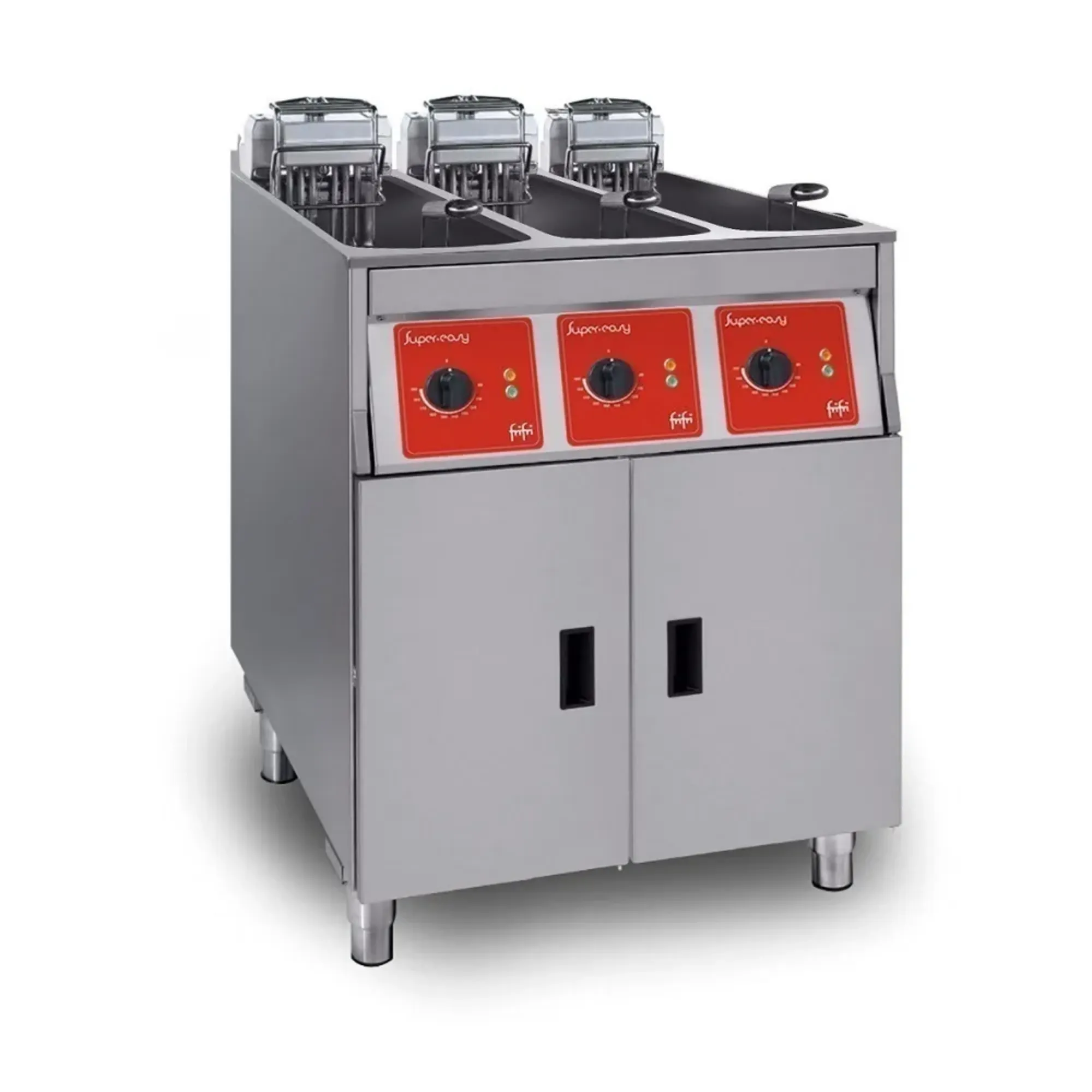 Picture of SL633H33N0 - FriFri Super Easy 633 Electric Free-standing Triple Tank Fryer without Filtration - SL633H33N0