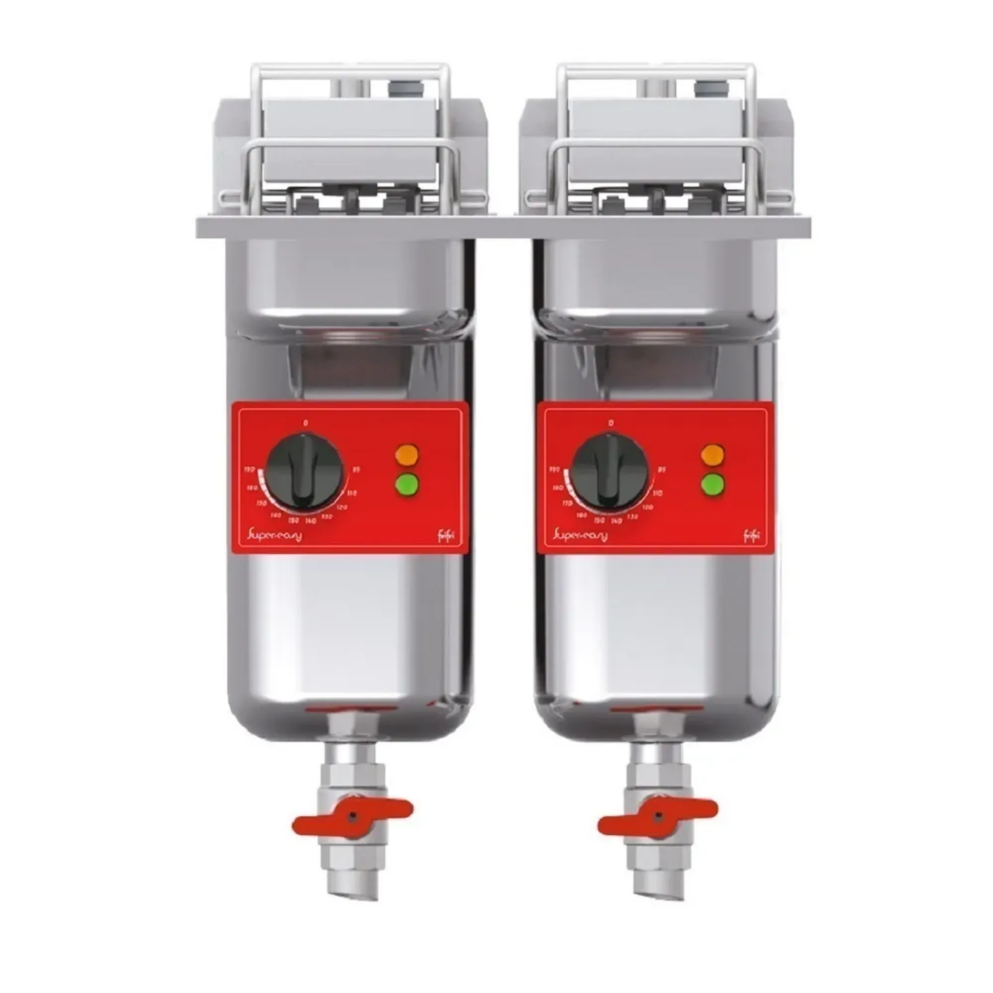 Picture of SD422L12G0 - FriFri Super Easy 422 Electric Drop-in Twin Tank Fryer with Filtration - SD422L12G0