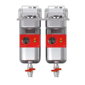 Picture of SD422L12G0 - FriFri Super Easy 422 Electric Drop-in Twin Tank Fryer with Filtration