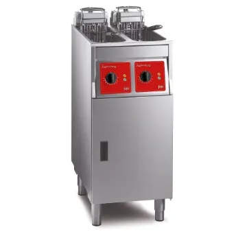 Picture of SL422L12N0 - FriFri Super Easy 422 Electric Free-standing Twin Tank Fryer without Filtration - 2 Baskets - W 400 mm - 2 x 7.5 kW - Single Phase