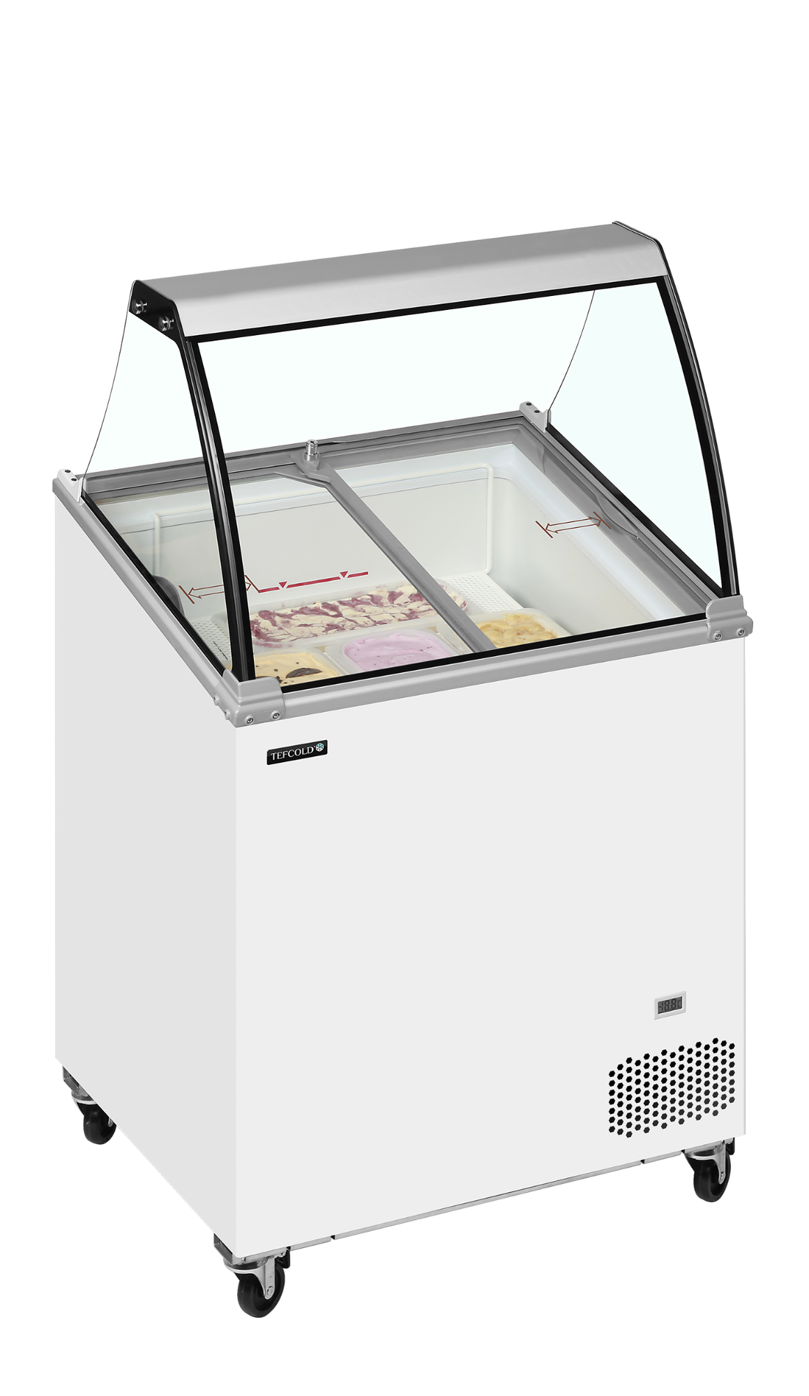 Picture of Tefcold IC201SCE + CANOPY Scoop Ice Cream Display