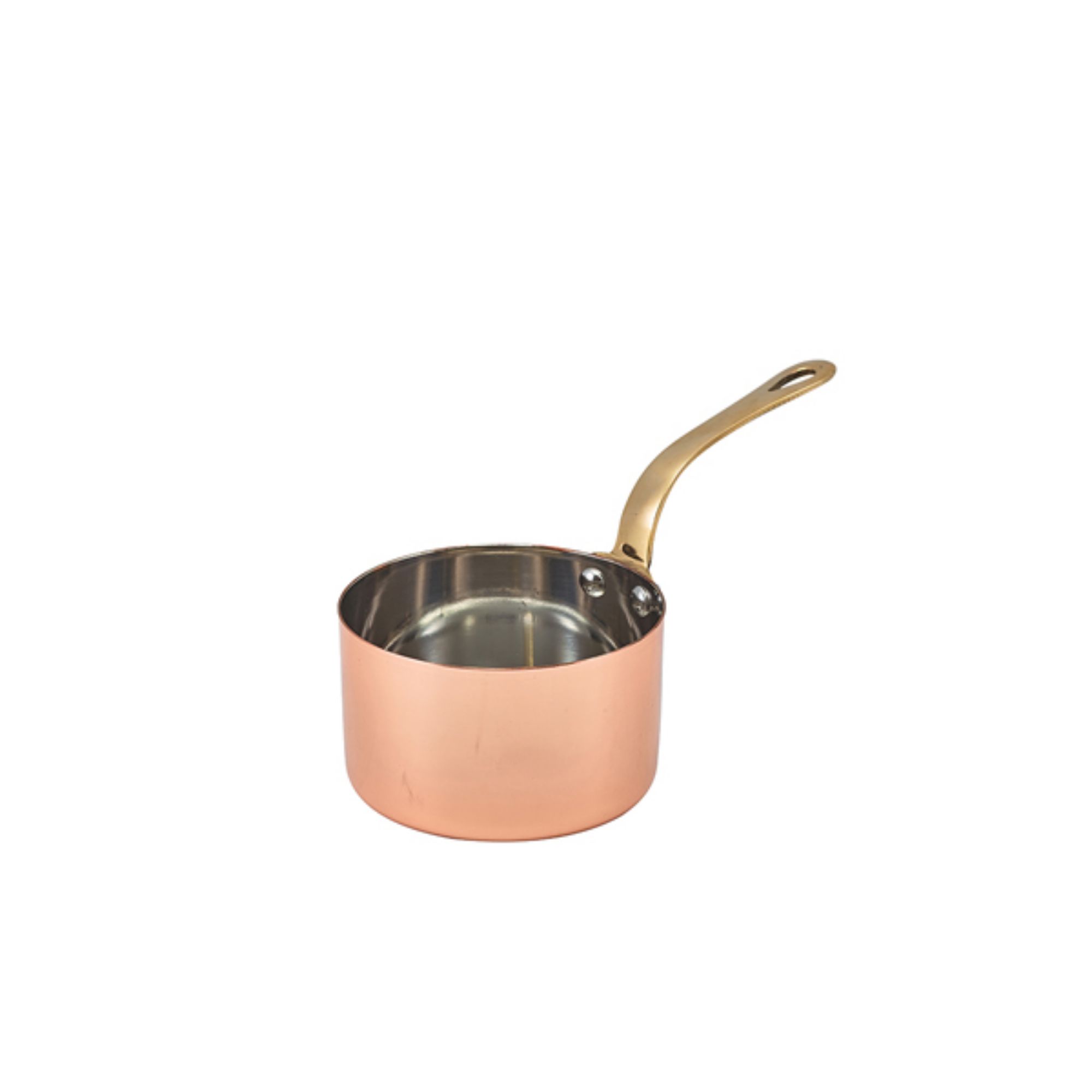 Picture of GenWare Mini Copper Sauce Pan 9 x 5.25cm - Pack of 6 - SMS9C
