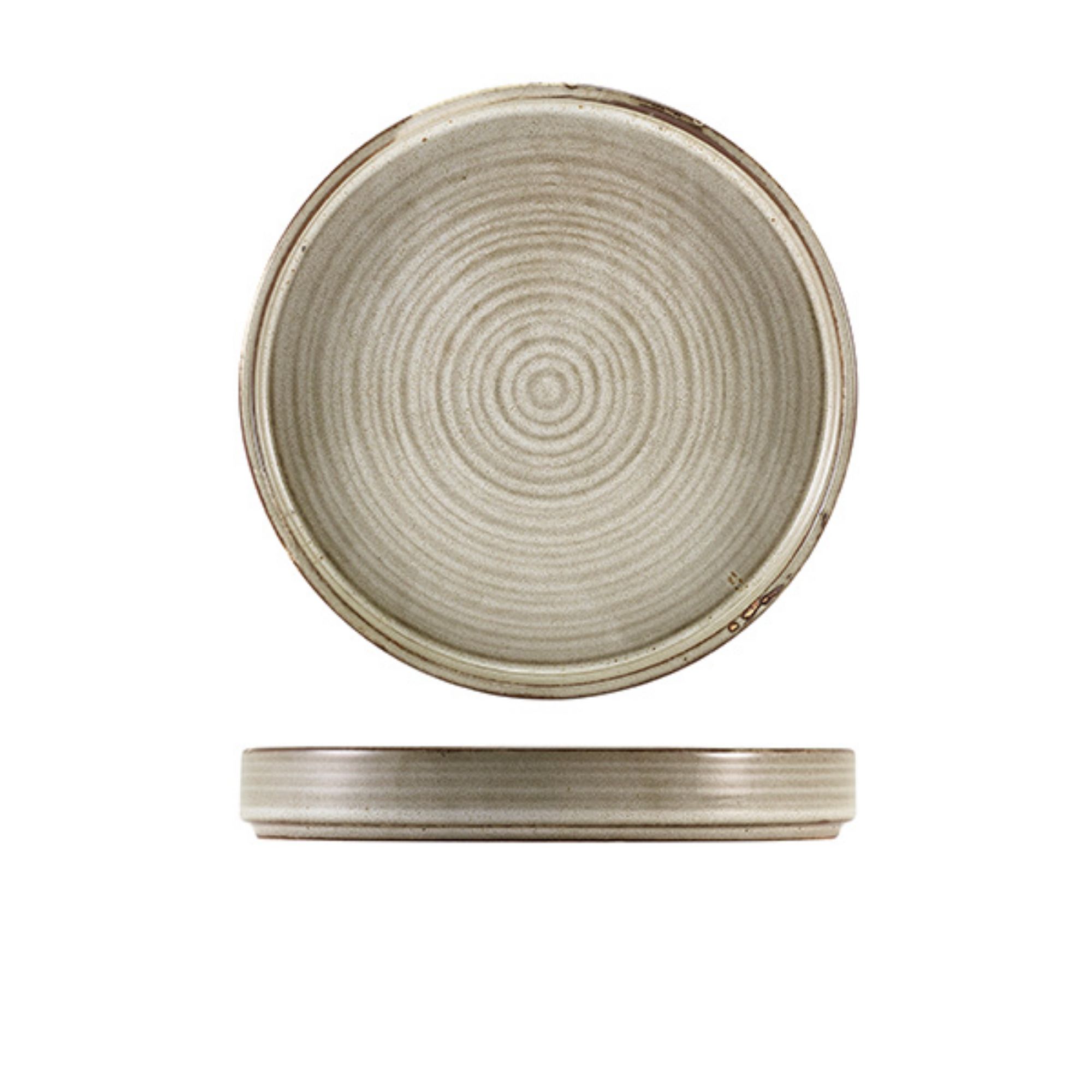 Picture of Terra Porcelain Grey Presentation Plate 20.5cm - Pack of 6 - PR-PG21