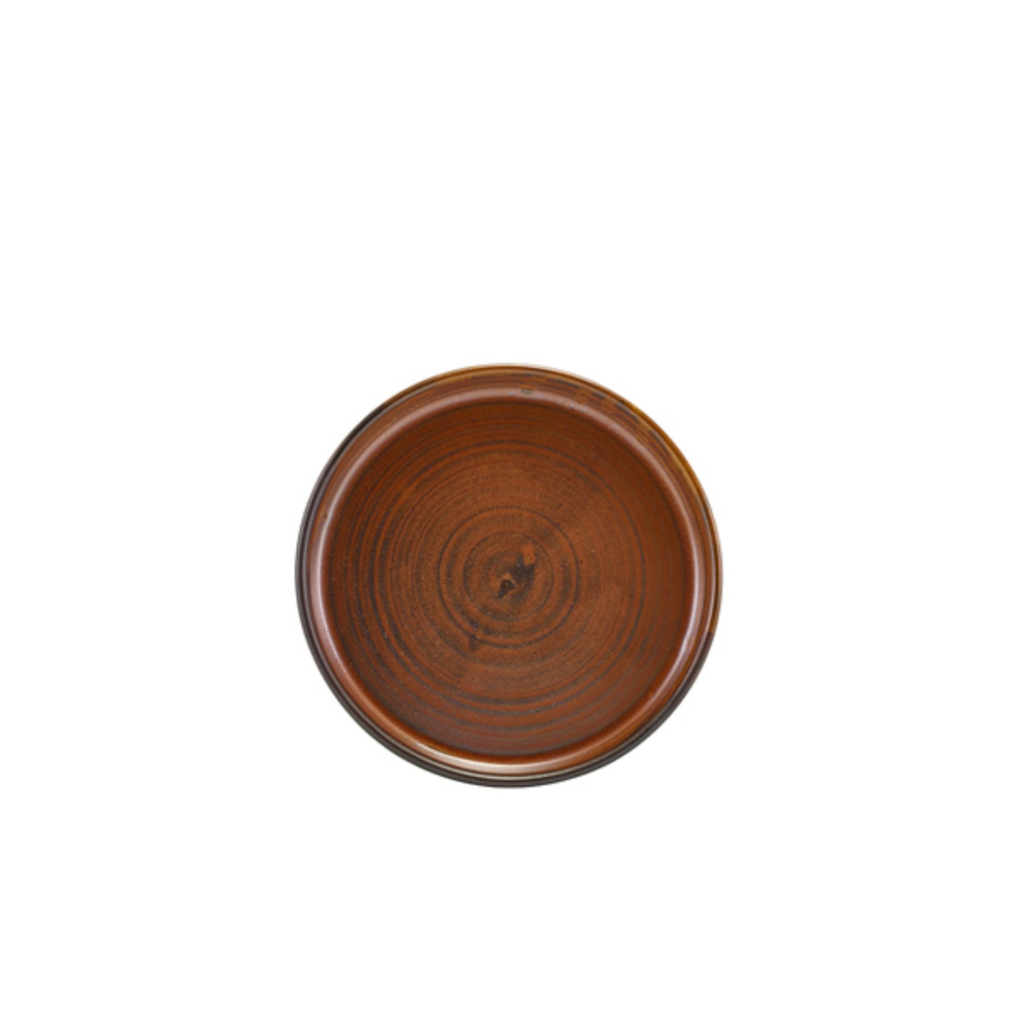 Picture of Terra Porcelain Rustic Copper Low Presentation Plate 14cm - Pack of 12 - LP-PRC14