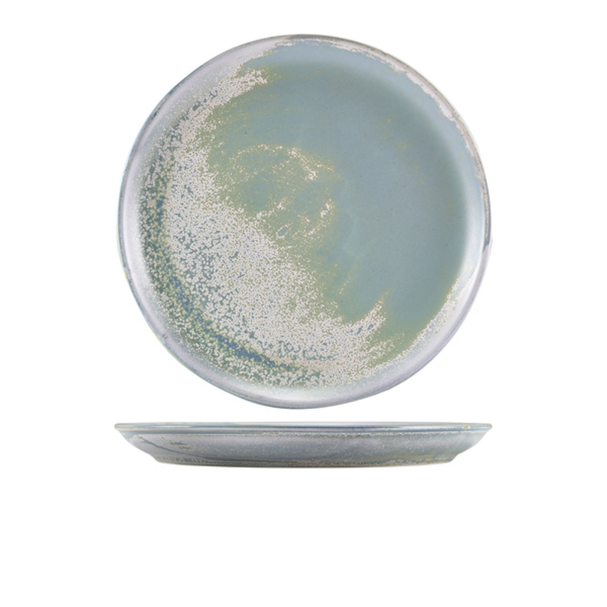 Picture of Terra Porcelain Seafoam Coupe Plate 27.5cm - Pack of 6 - CP-PSF27