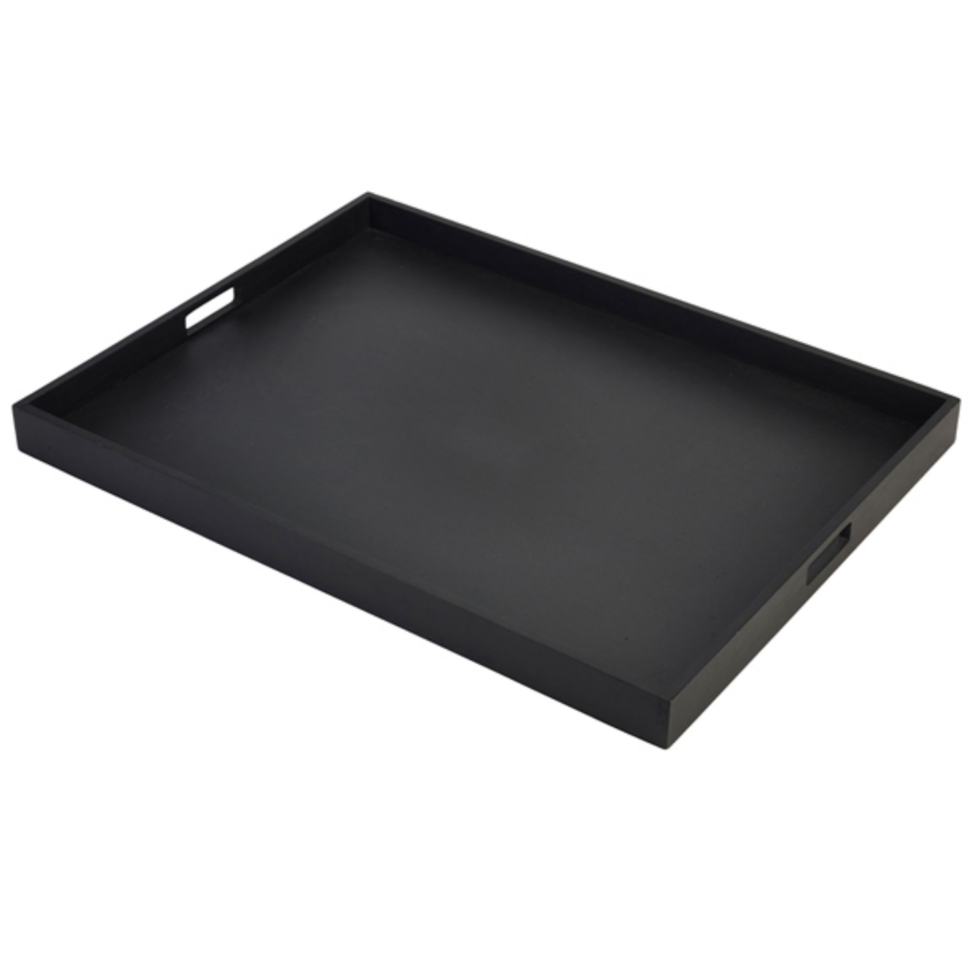 Picture of Solid Black Butlers Tray 64 x 48 x 4.5cm - BT6448BK