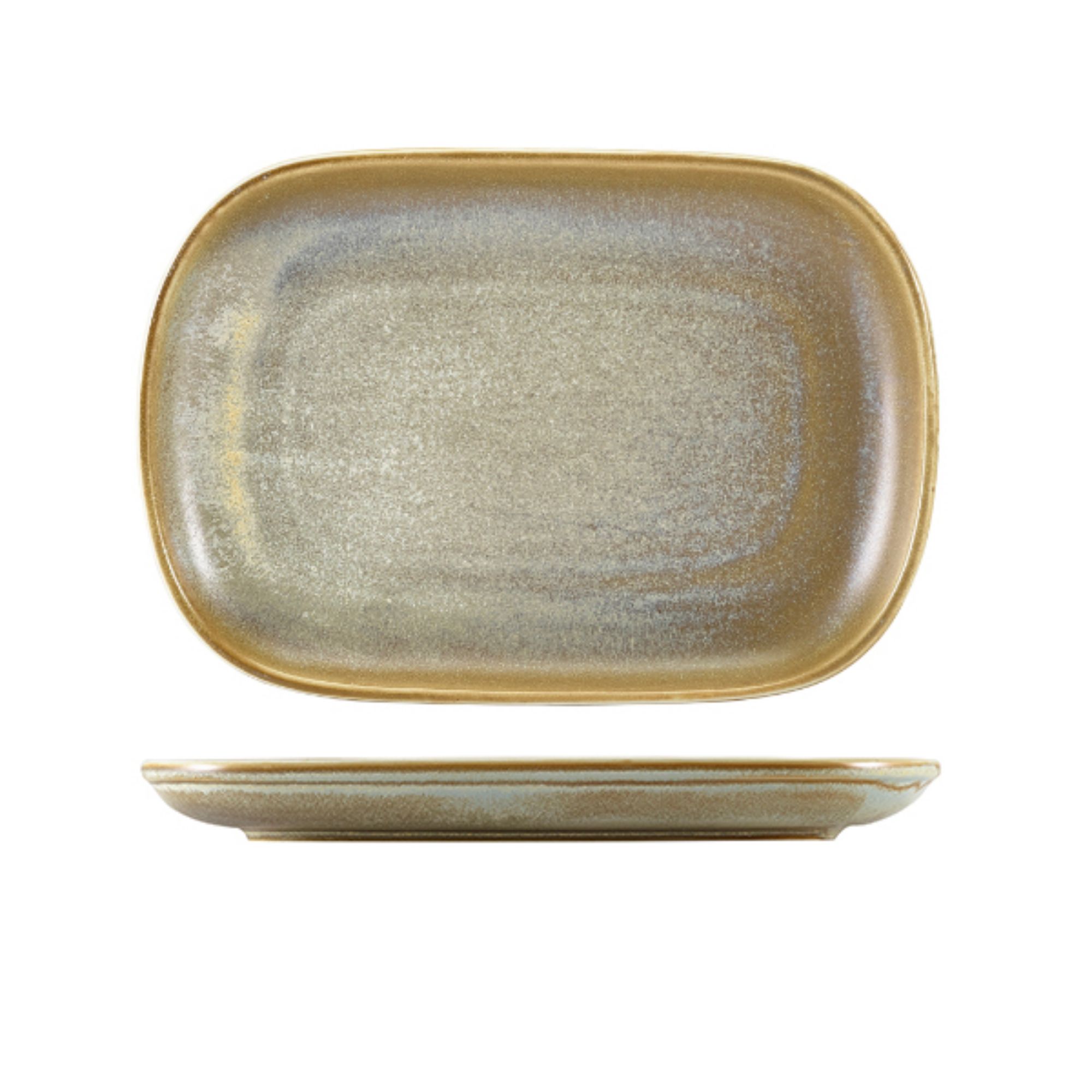 Picture of Terra Porcelain Matt Grey Rectangular Plate 24 x 16.5cm - Pack of 12 - RP-PMG24