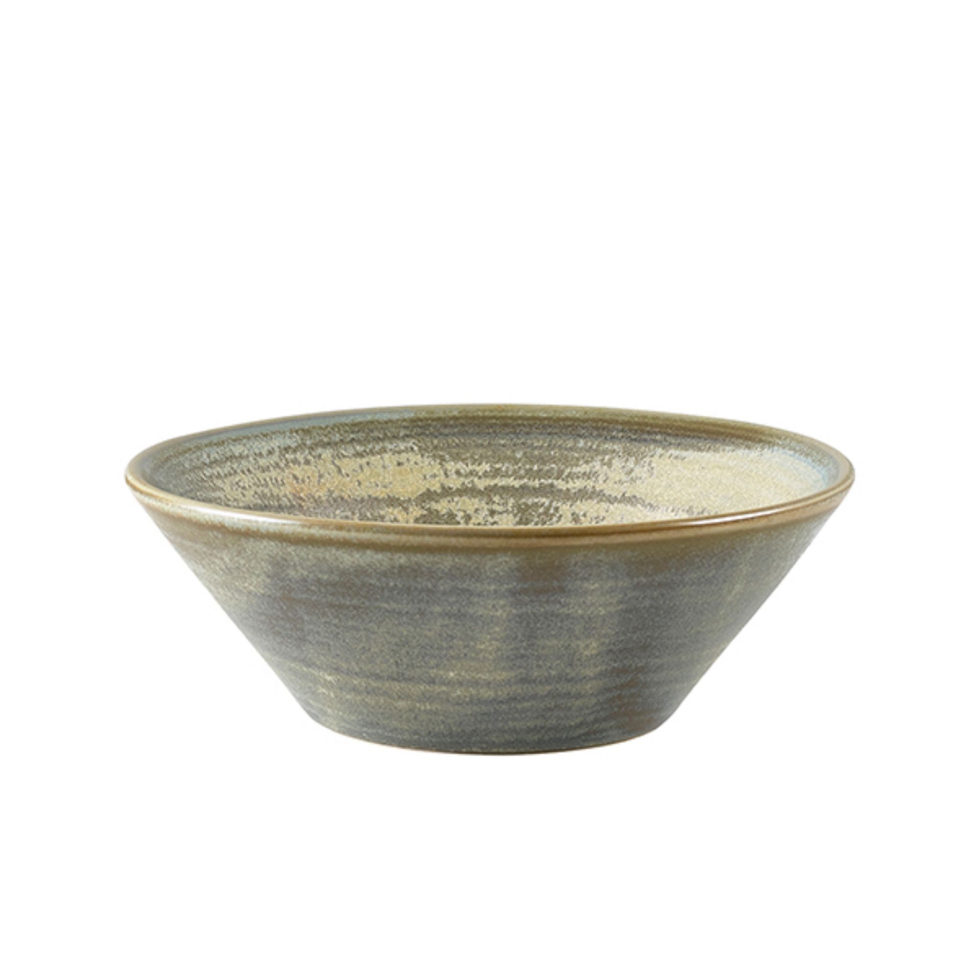 Picture of Terra Porcelain Matt Grey Conical Bowl 14cm - Pack of 6 - CN-PMG14