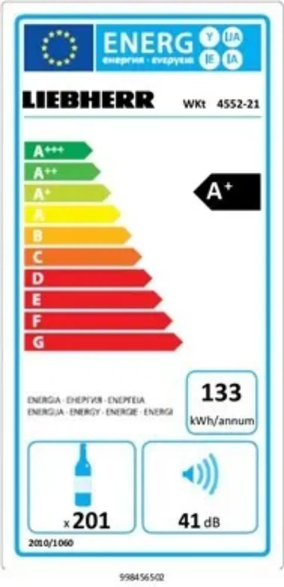 Picture of Liebherr WKT4552 Tinted Glazed Terra Wine Cabinet 478 Litres - WKT4552OG