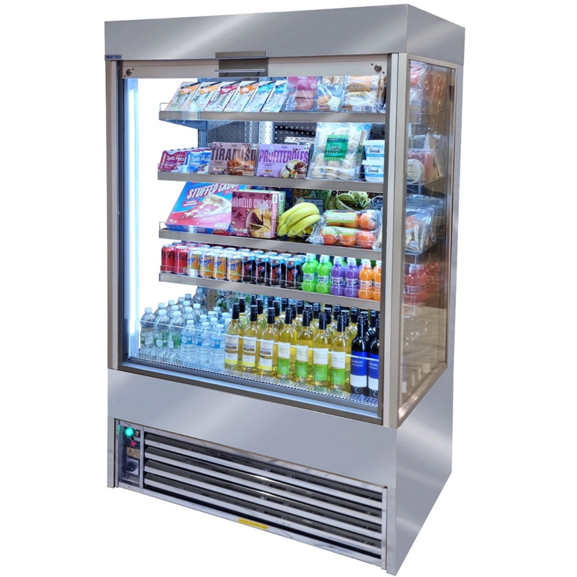 Picture of FROST-TECH 1.2m Shuttered Tiered Display - SD75-120SHU-HC