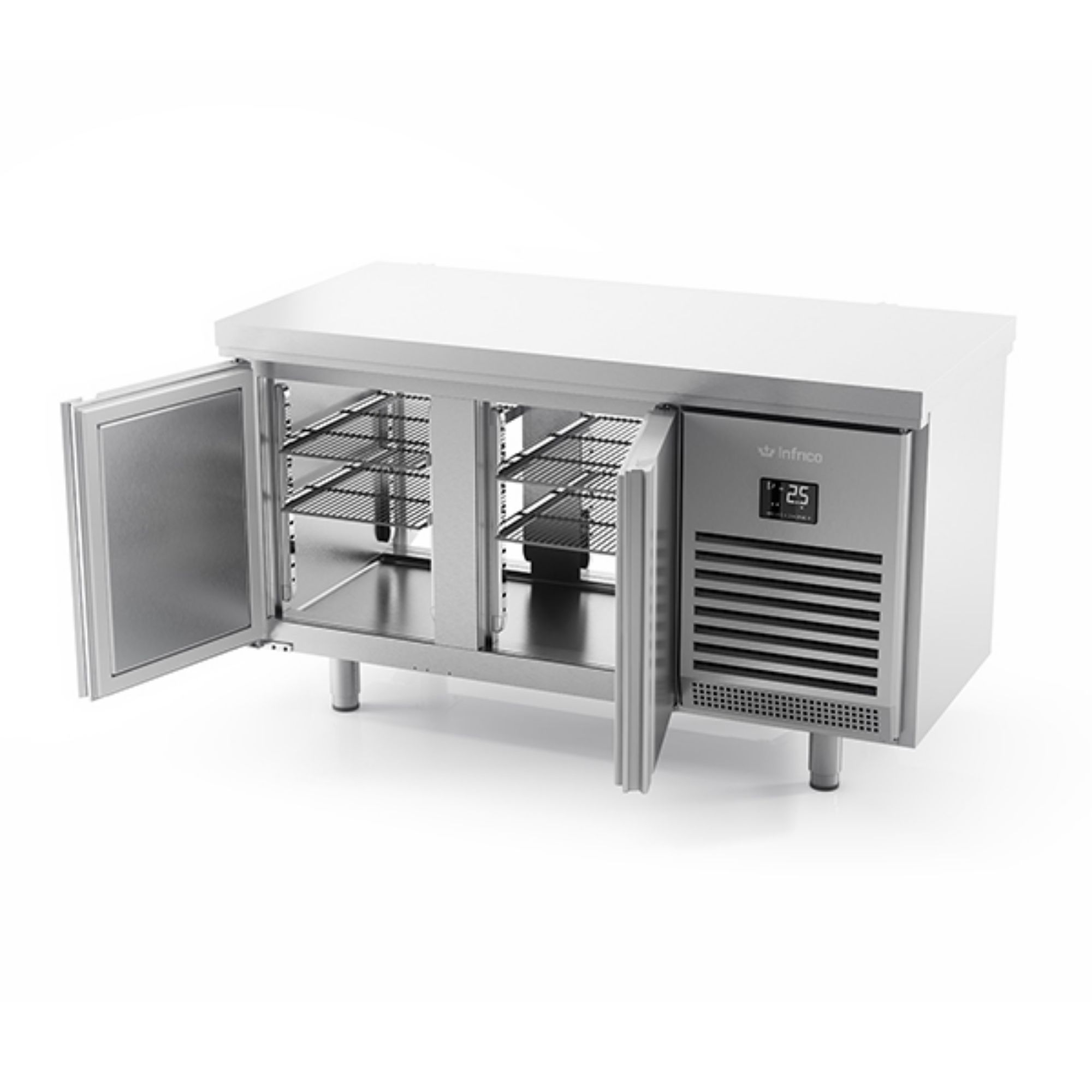 Picture of INFRICO 2 Door 800mm Depth Pass Thru Counter 385L - MR1620PDC
