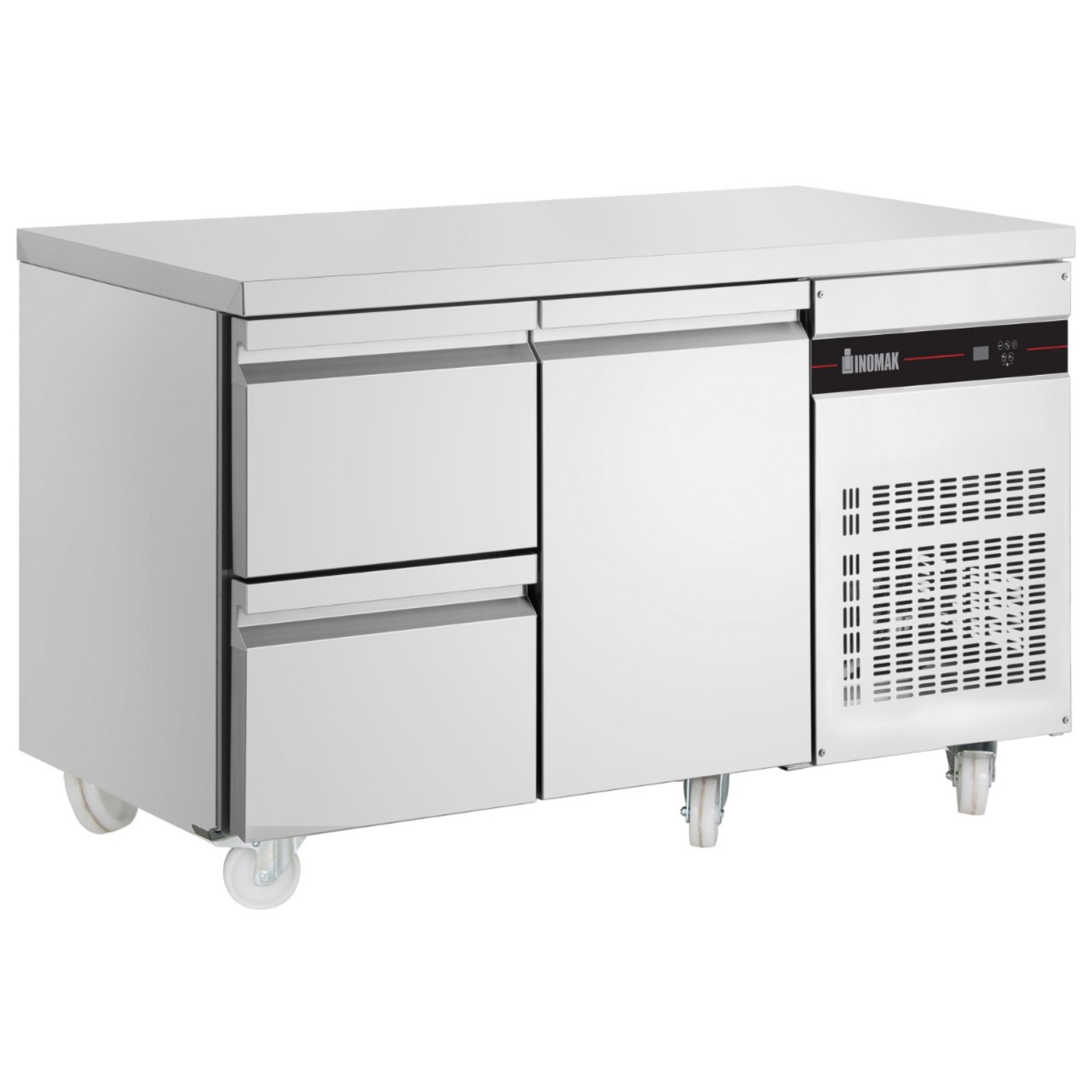 Picture of INOMAK 274L Double Drawers Single Door Gastronorm Counter Refrigerator - PN29-HC