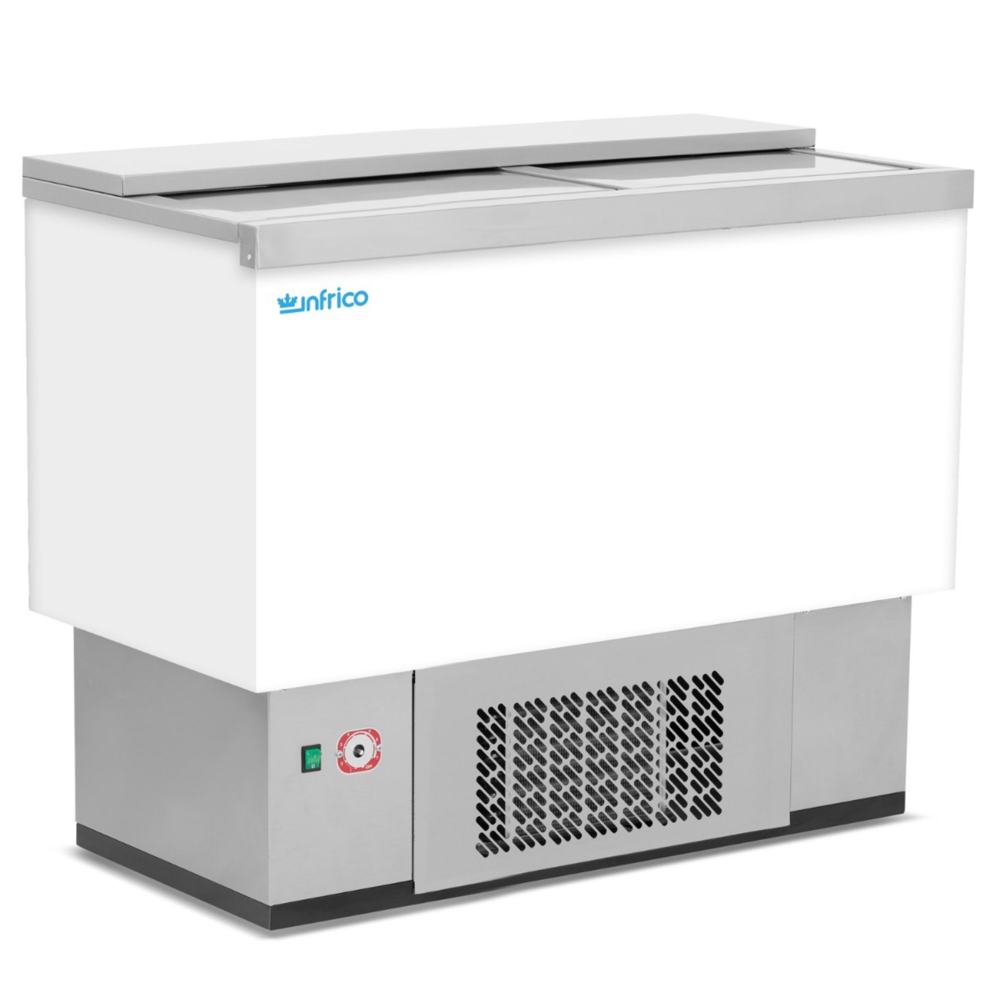 Picture of INFRICO White Laminated Beer Dump (180 bottles) - EFP1000WH