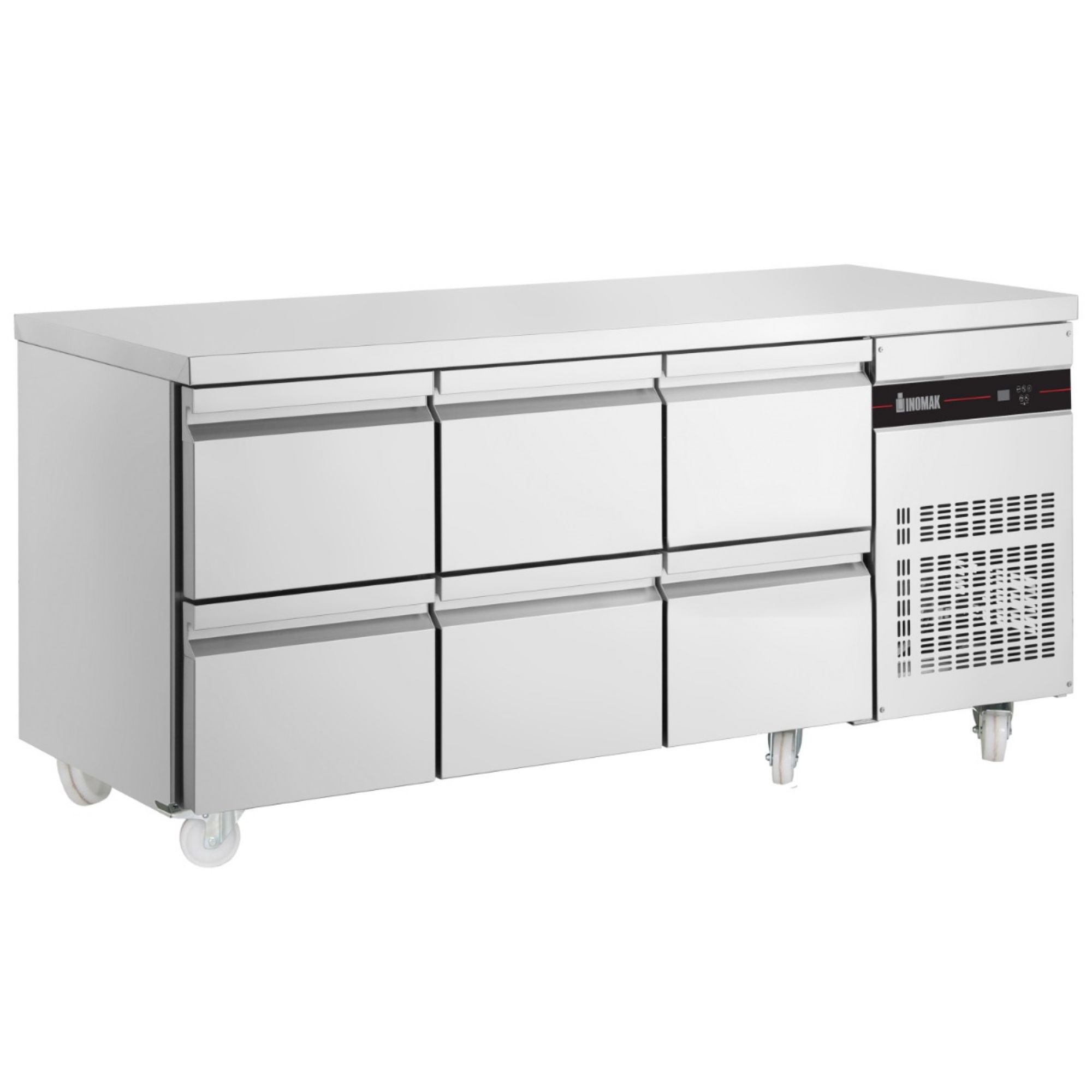 Picture of INOMAK 429L Six Drawer Gastronorm Counter Refrigerator - PN222-HC