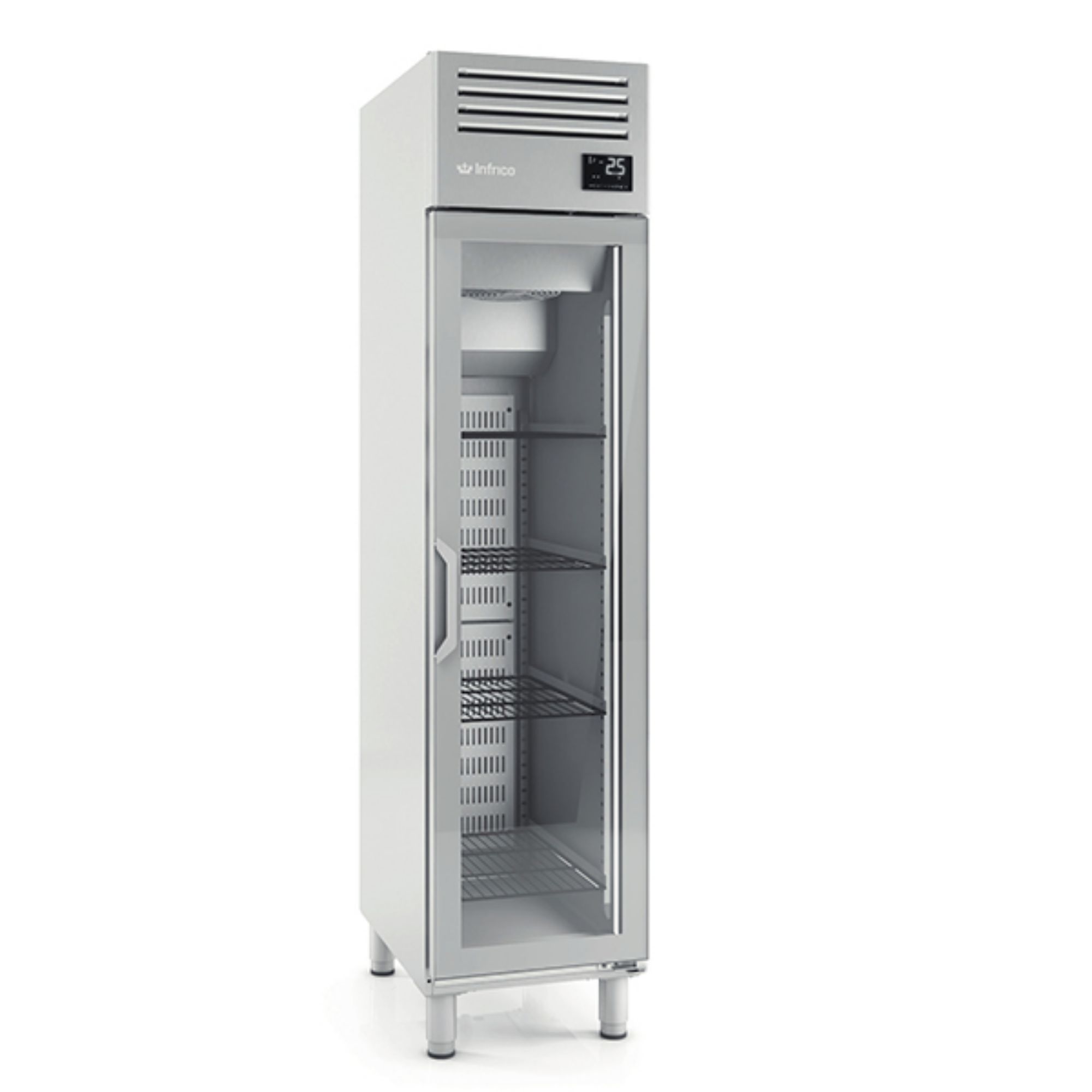Picture of INFRICO Single Glass Door Gastronorm Refrigerator 325L - AGN300-CR