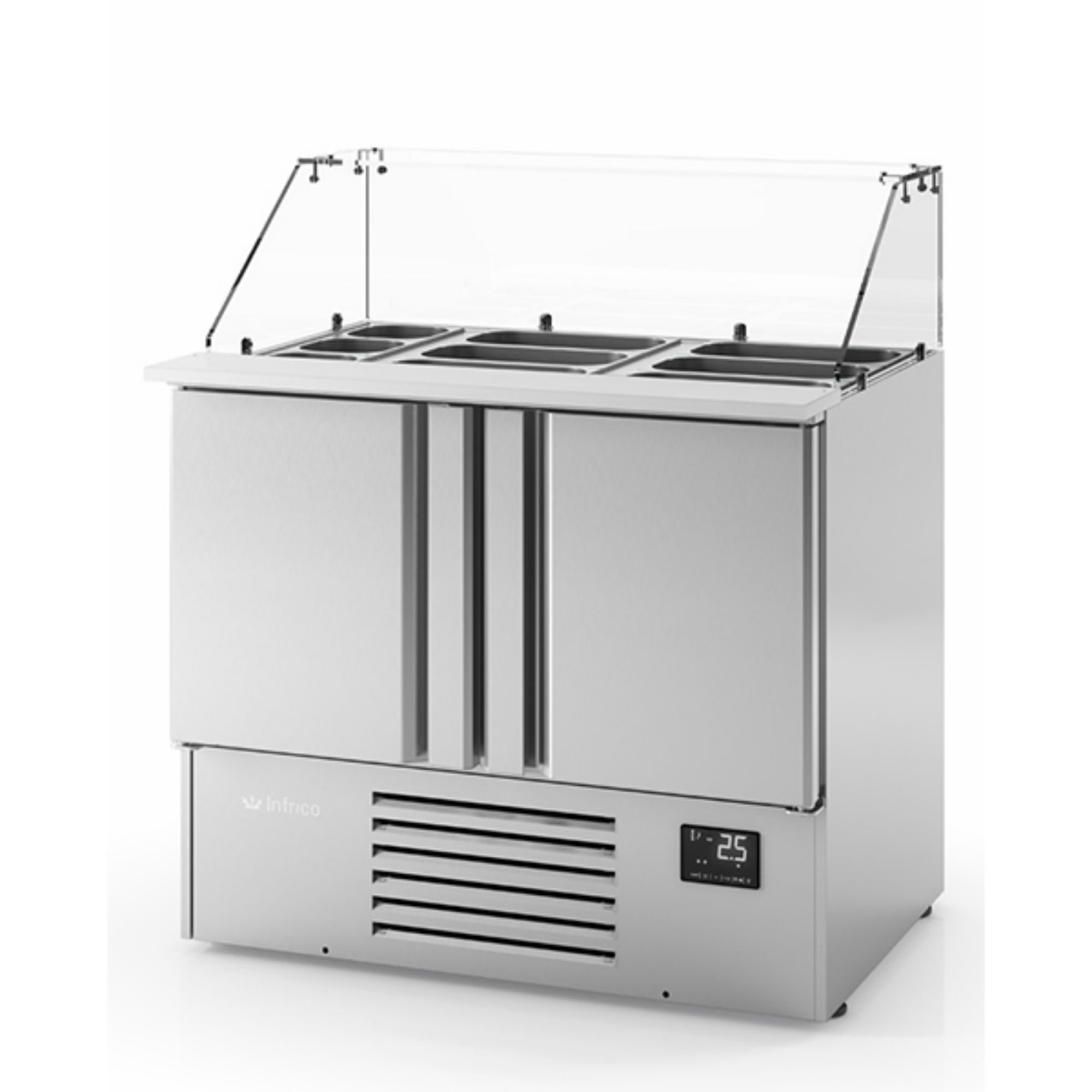 Picture of INFRICO 2 DR Compact GN Prep Station with Display 230L - ME1000KB