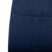Picture of Southside Short Length Bib Apron Denim Blue with Tan Ties - BA158