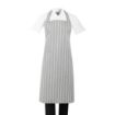 Picture of Whites Butchers Stripe Bib Apron Grey/White - BA111