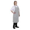 Picture of Whites Butchers Stripe Bib Apron Grey/White - BA111