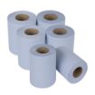 Picture of Nisbets Essentials Centrefeed Blue Rolls 2-Ply 320 Sheets (6 pack) - SA836