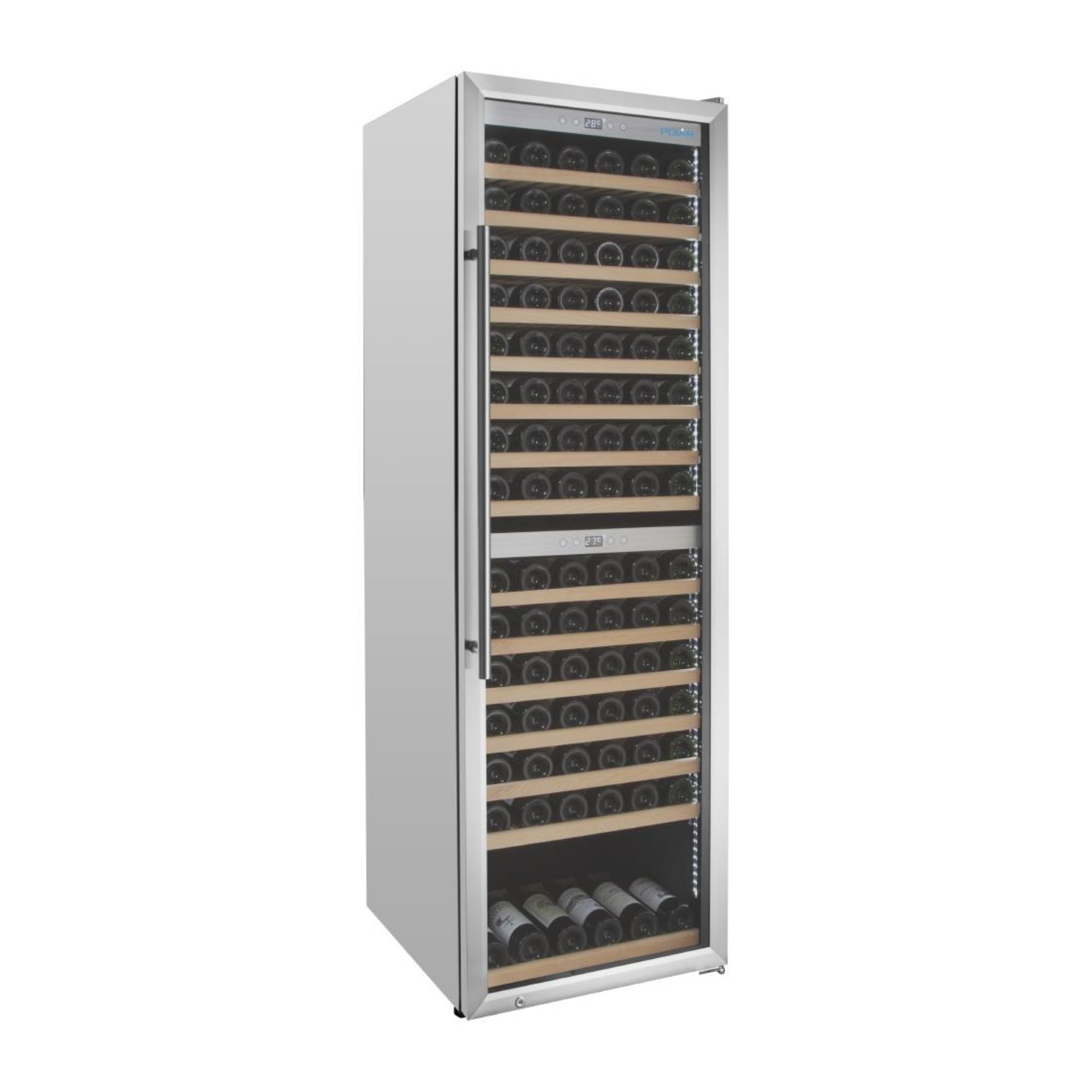 Picture of Polar G-Series Dual Zone Wine Fridge Stainless Steel - 172 Bottle