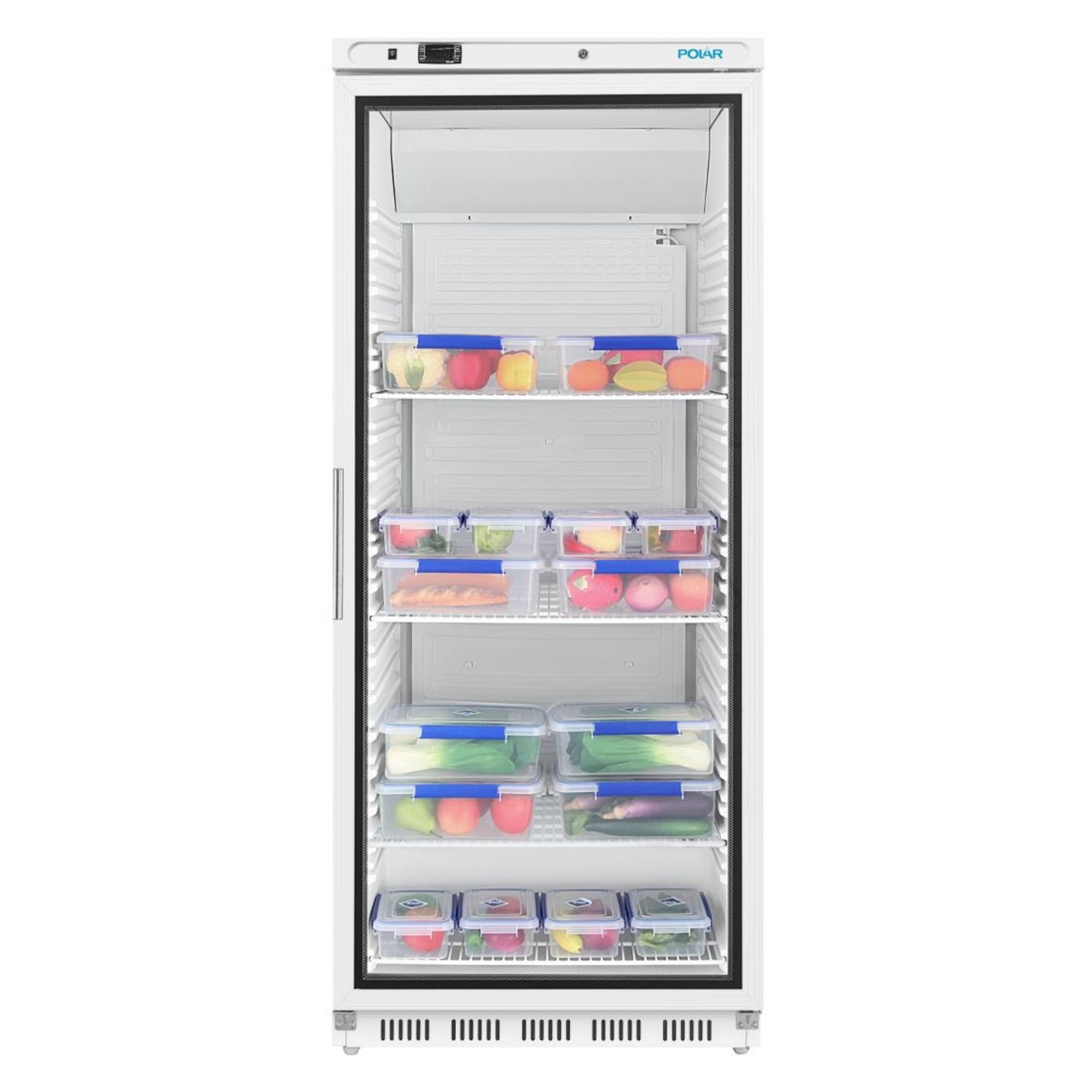 Picture of Polar C-Series Upright Display Fridge White 600Ltr