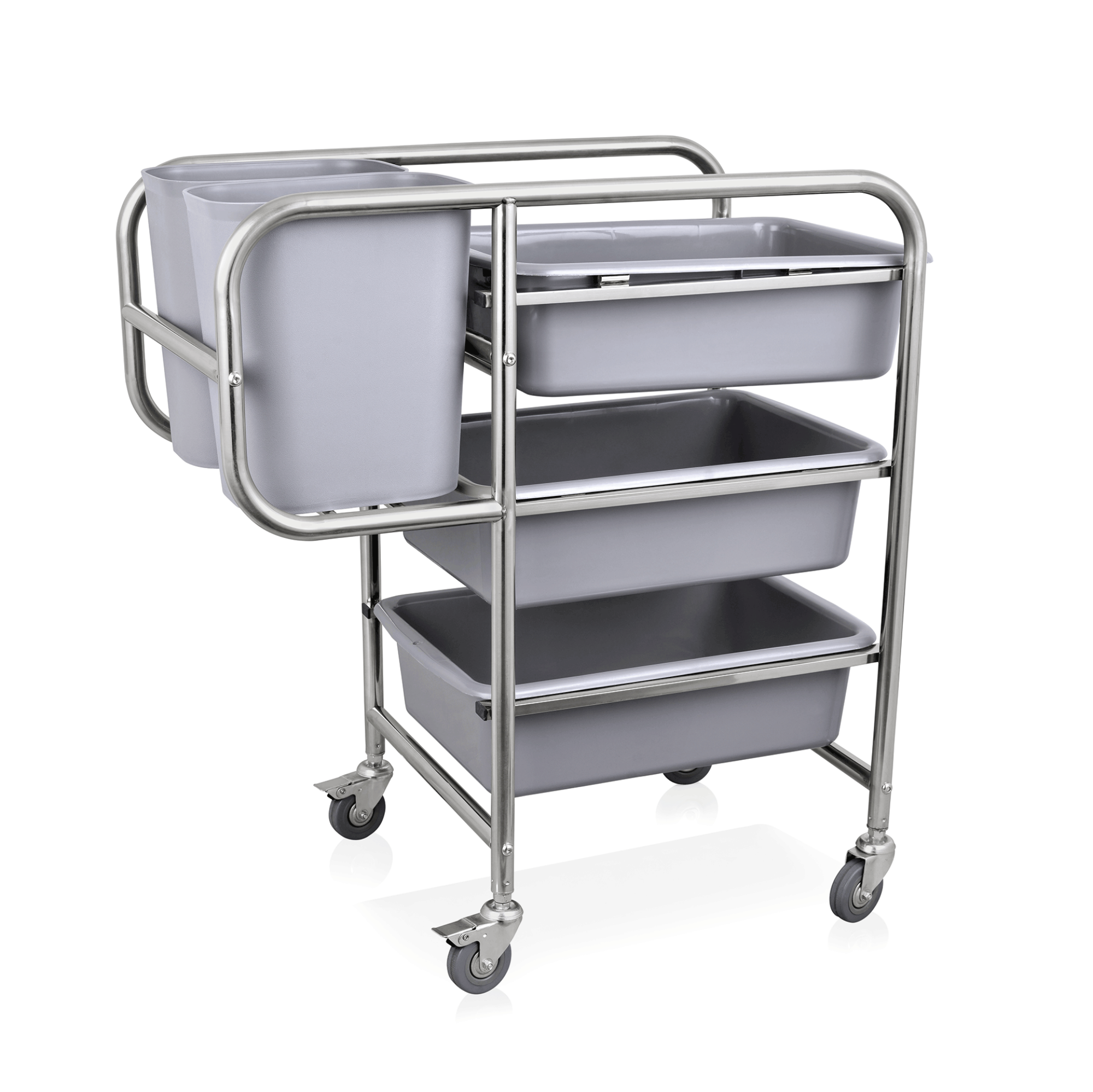 Picture of Was Germany Dish Cleaning Trolley, 80 x 44 x 93 cm, Chrome Nickel Steel - 9210003