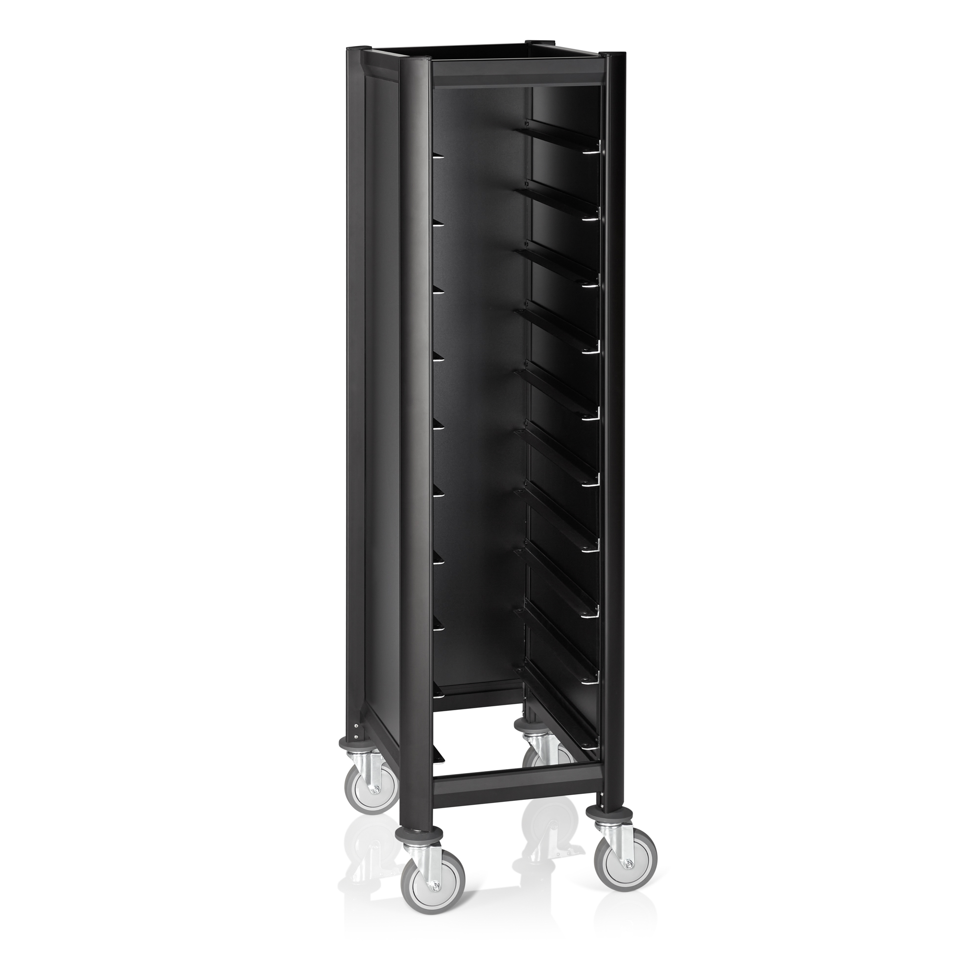 Picture of Was Germany Tray Trolley Single GN 1/1 Black MDF Aluminum - 1956532