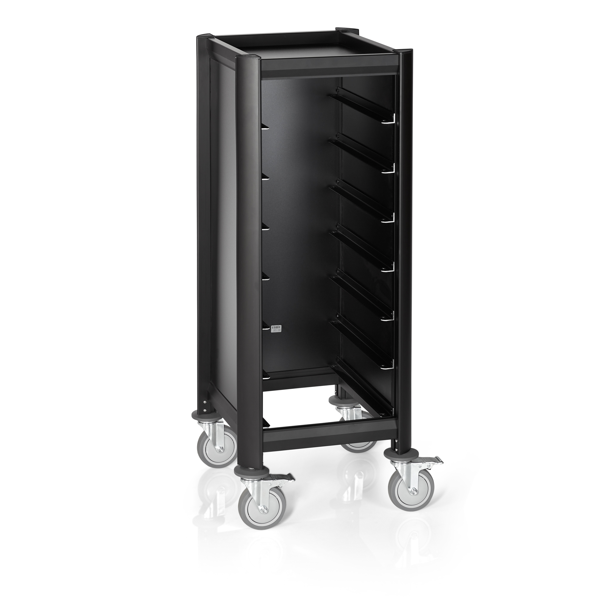 Picture of Was Germany Tray Trolley Mensa Black Aluminum MDF 7 Trays - 1956407
