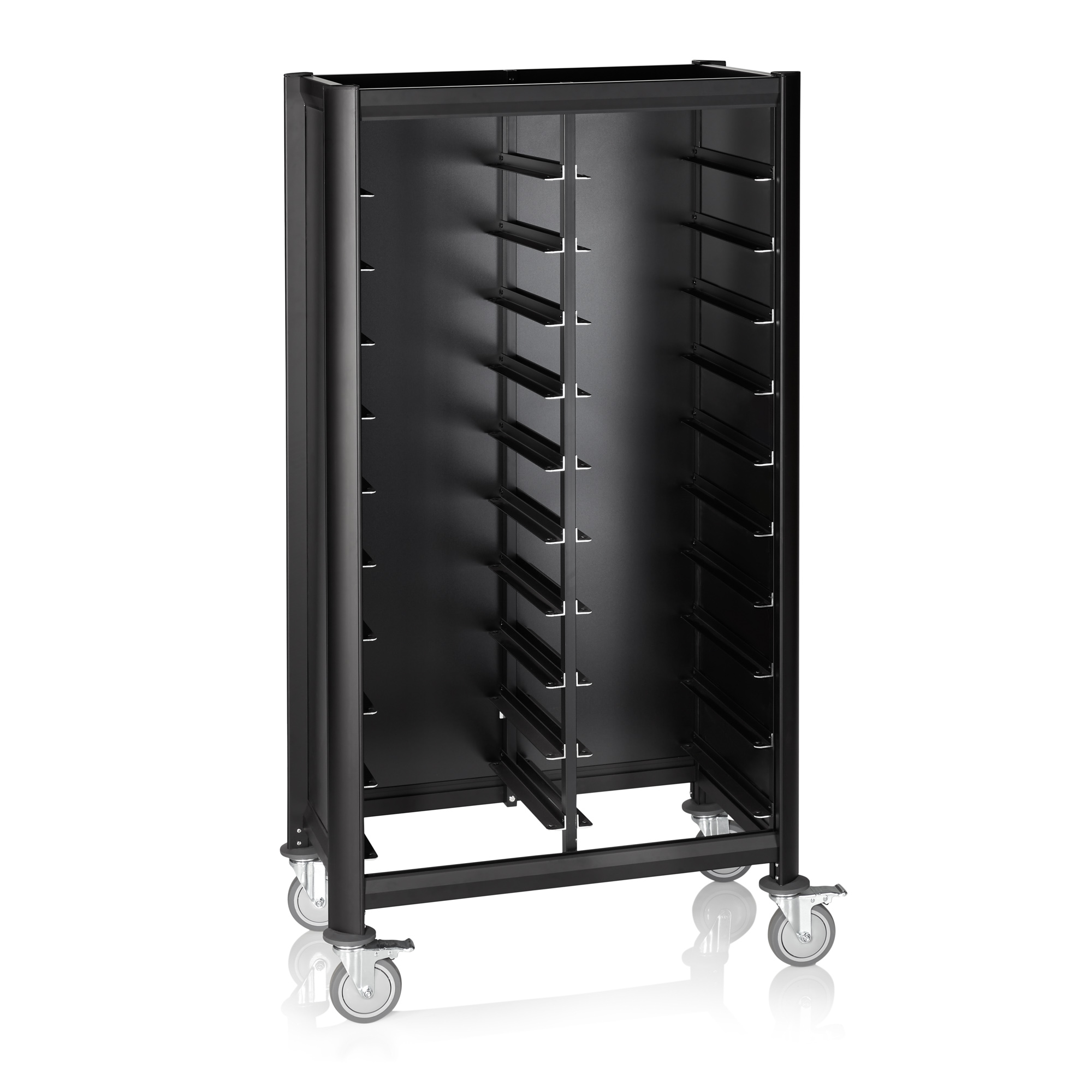 Picture of Was Germany Tray Trolley Double Mensa Black, Aluminum MDF - 1956245