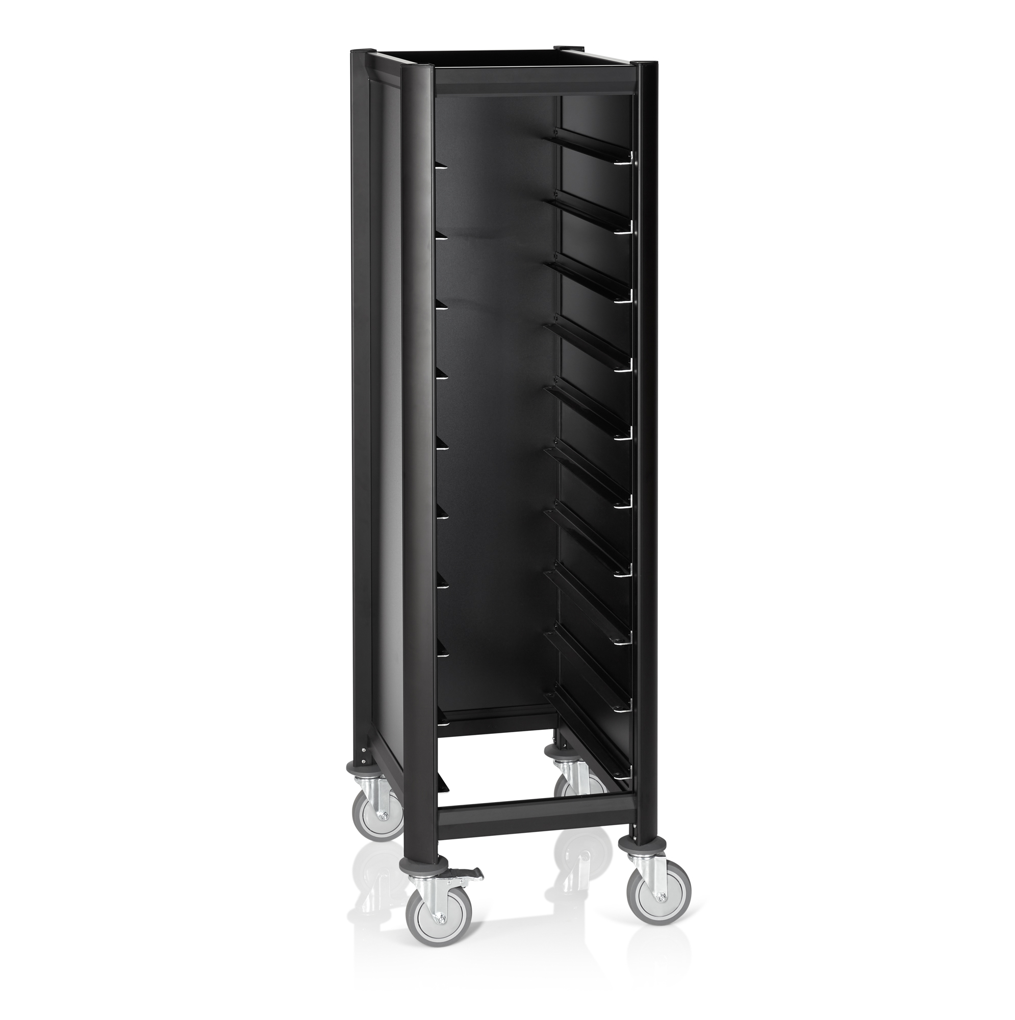 Picture of Was Germany Shelf Trolley Single Mensa Black, 10 Trays, 60x50x165 cm - 1956537