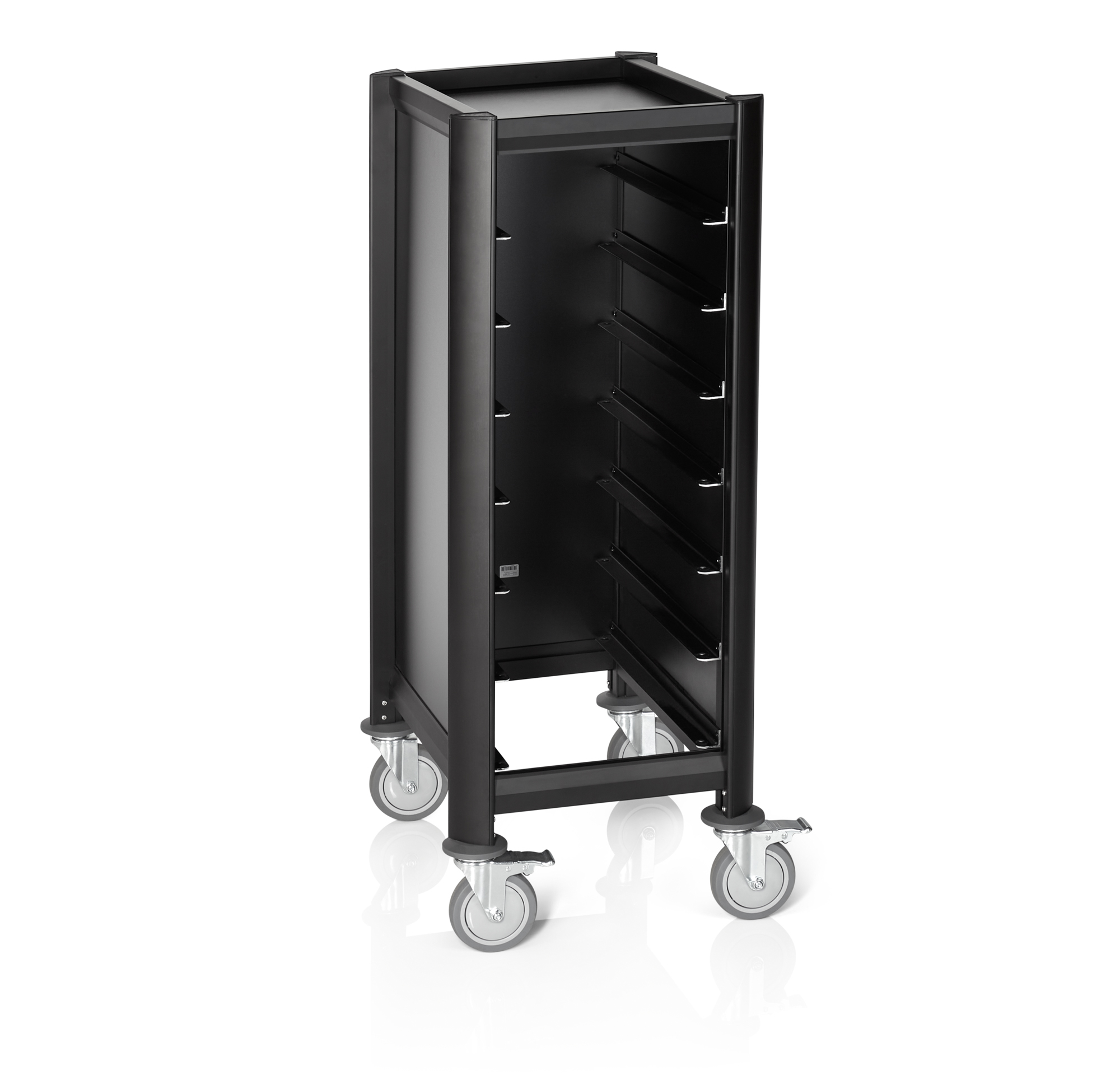 Picture of Was Germany Tray Trolley Mensa Black Aluminum MDF 7 Trays - 1956507