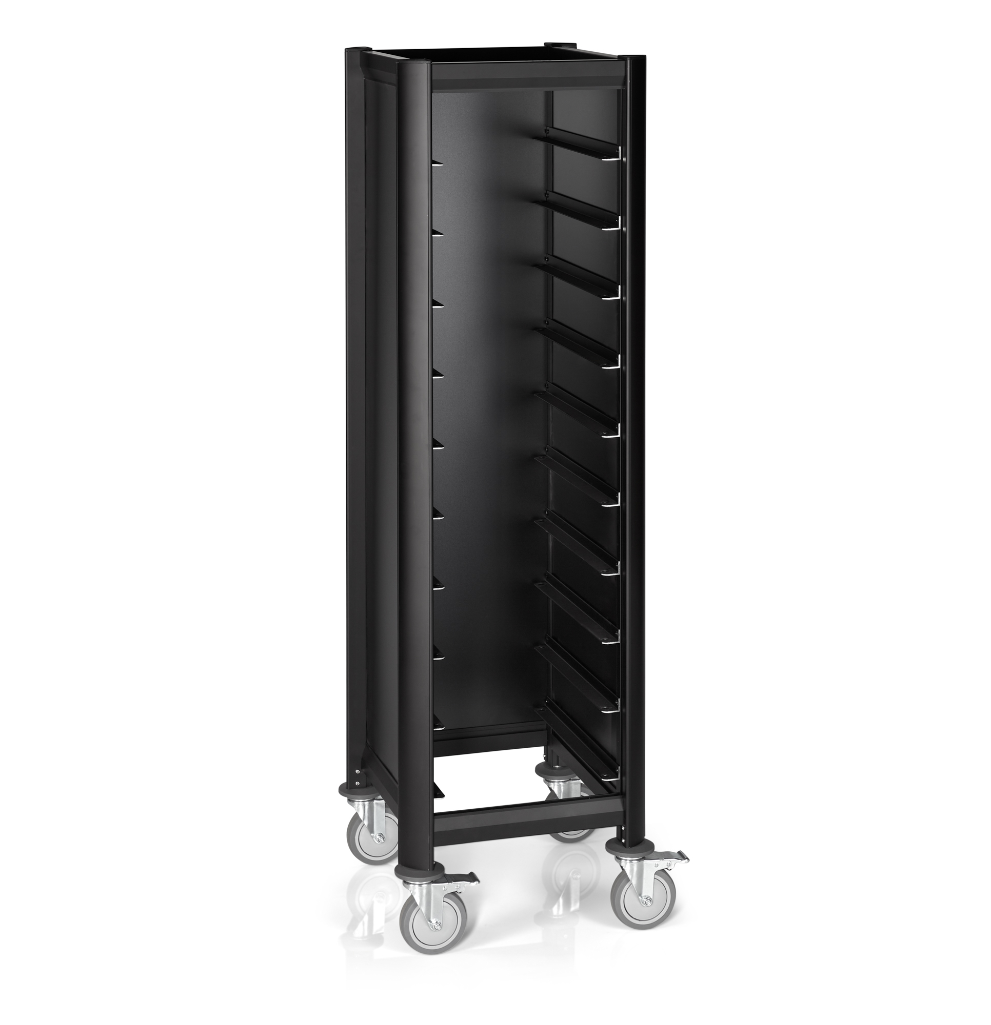 Picture of Was Germany Tray Trolley Mensa Black, Aluminum MDF, 10 Trays - 1956451
