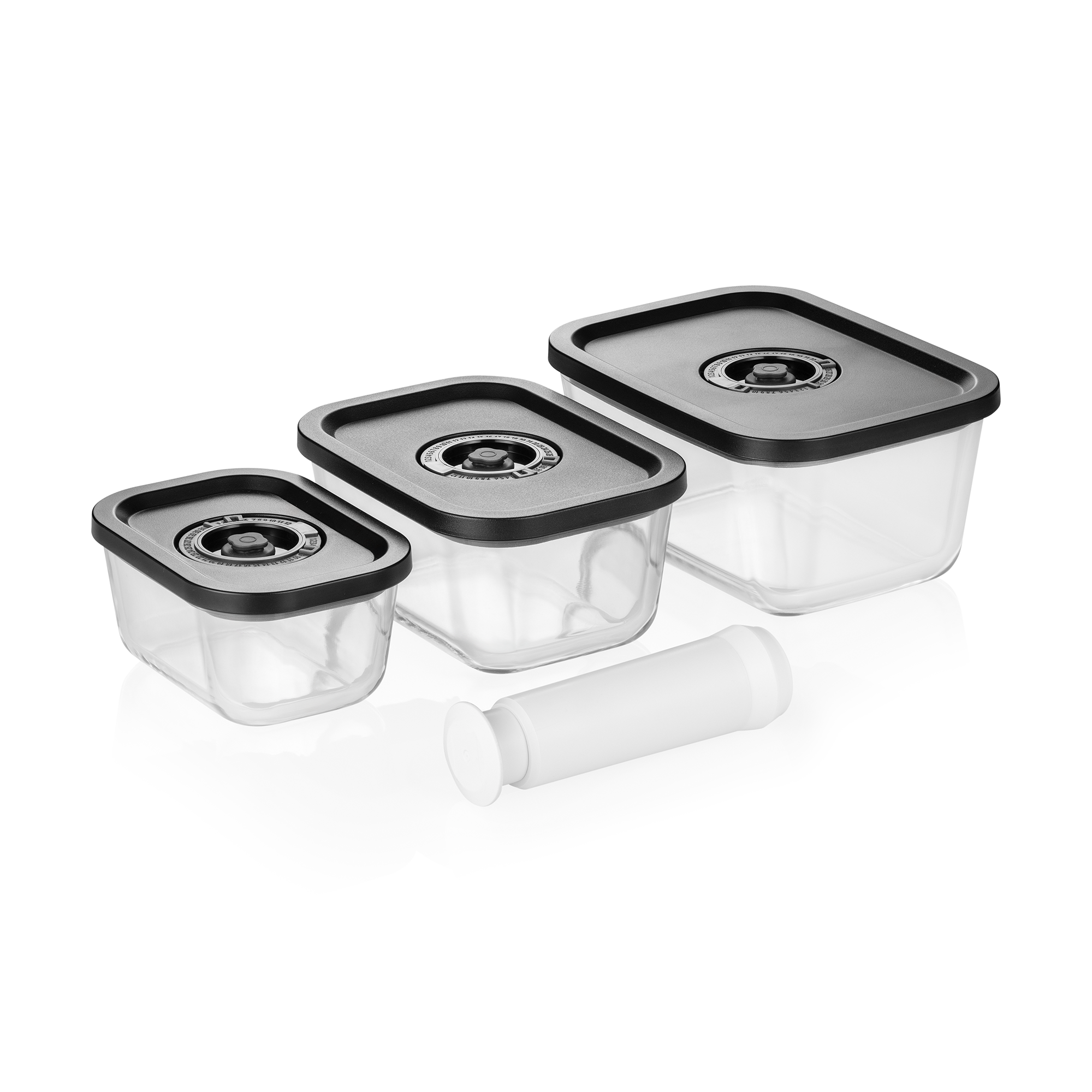 Picture of Was Germany Food Storage Containers Set Borosilicate Glass Pack of 3 - 1812003