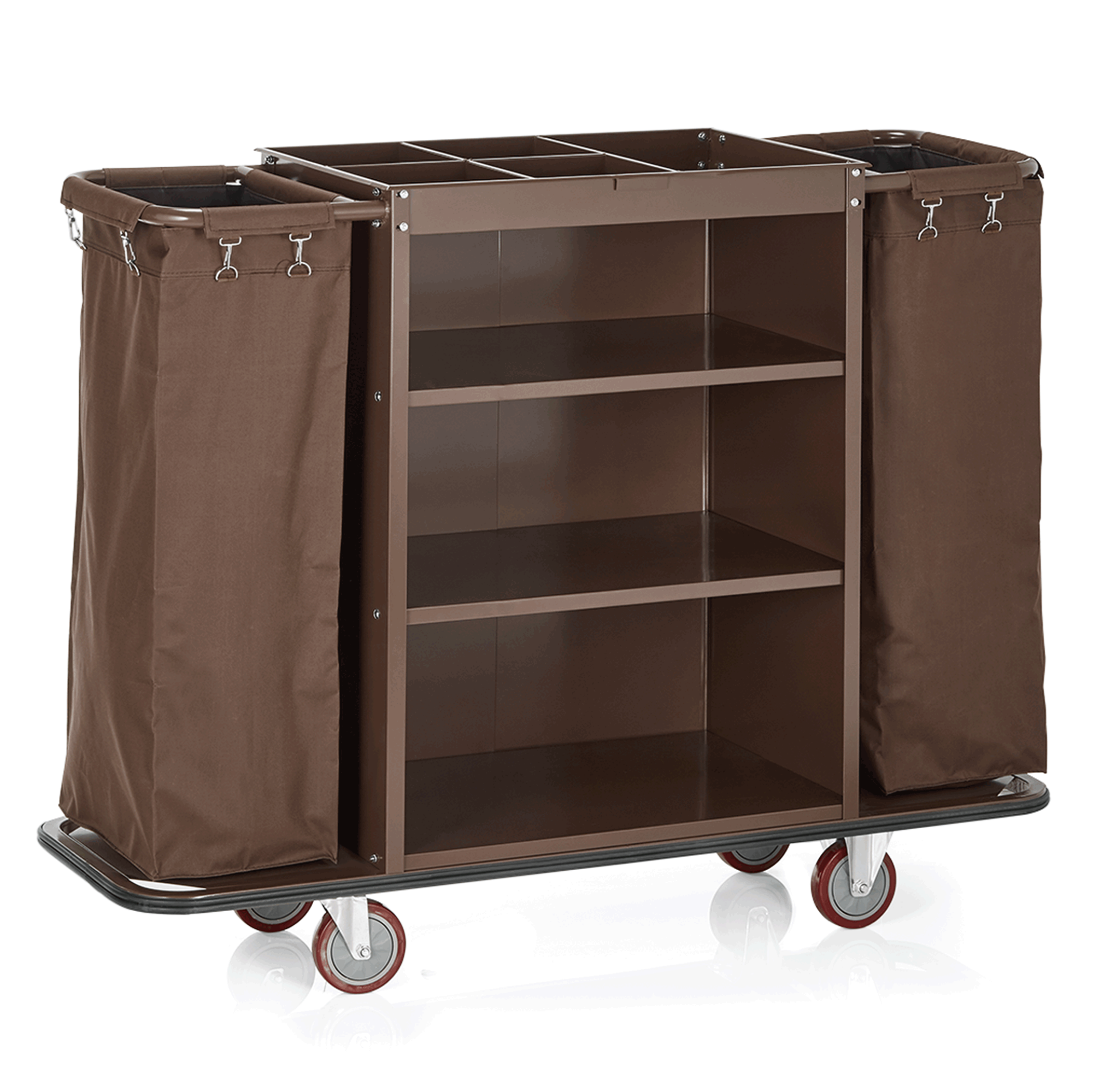 Picture of Hotel Essentials Room Service Trolley Steel Brown 140x47x108 cm - 4420002