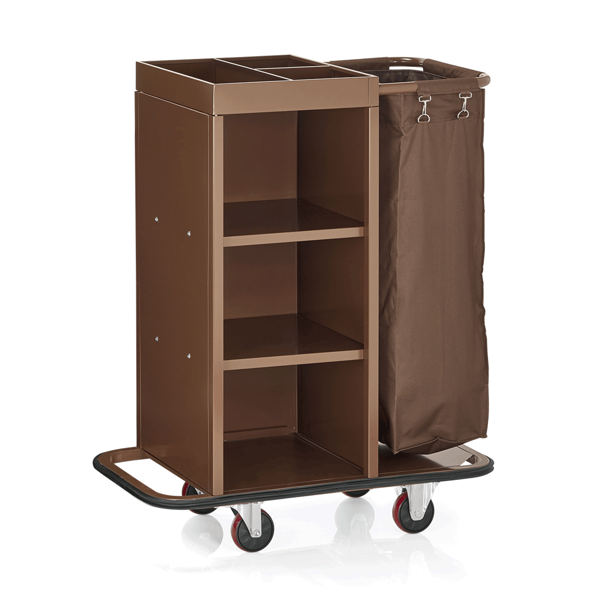 Picture of Hotel Essentials Room Service Trolley Brown Steel 85x45x106 cm - 4418000
