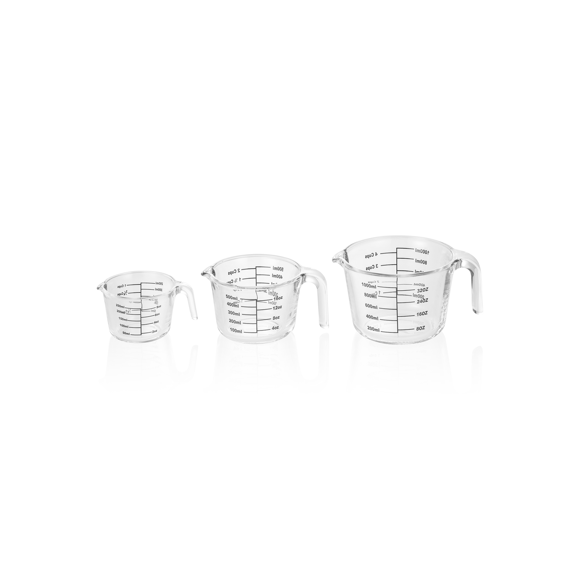 Picture of Cucina Measuring Cup Set Borosilicate Glass Pack of 3 - 1820003