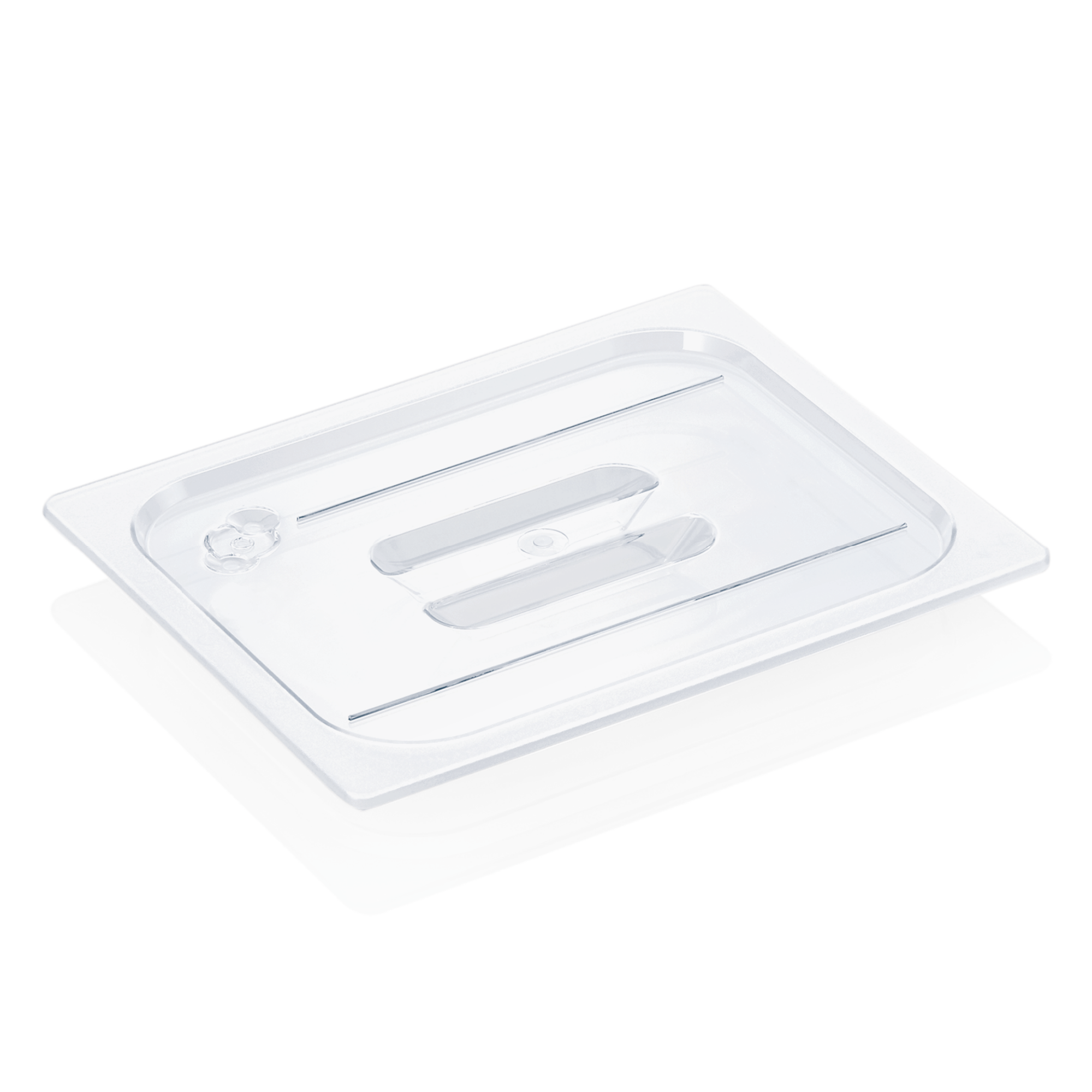 Picture of Was Germany GN Container Black Polycarbonate 1/2 with Lid - 9612001