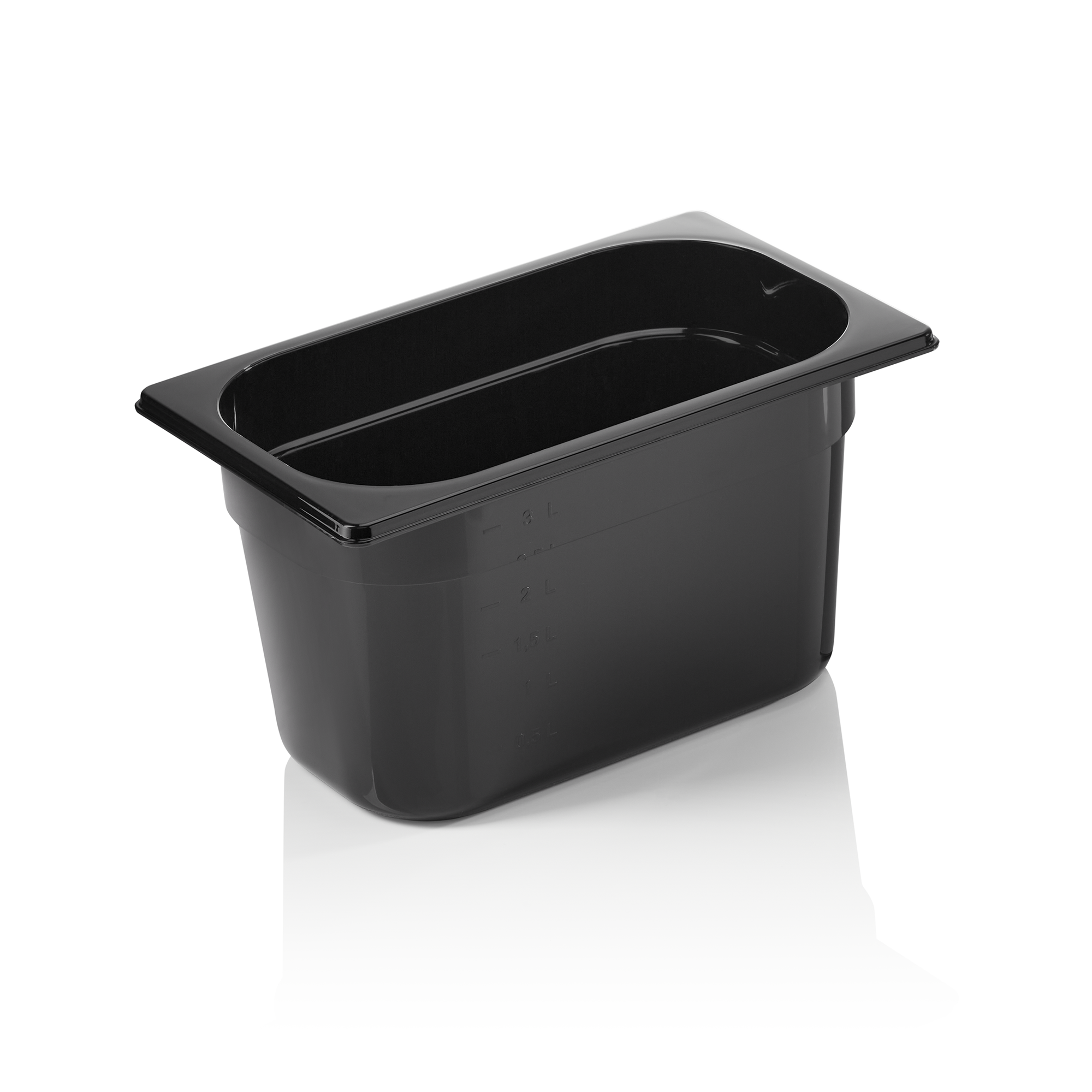 Picture of Was Germany GN Container Black Polycarbonate 1/4-150 mm - 9614150