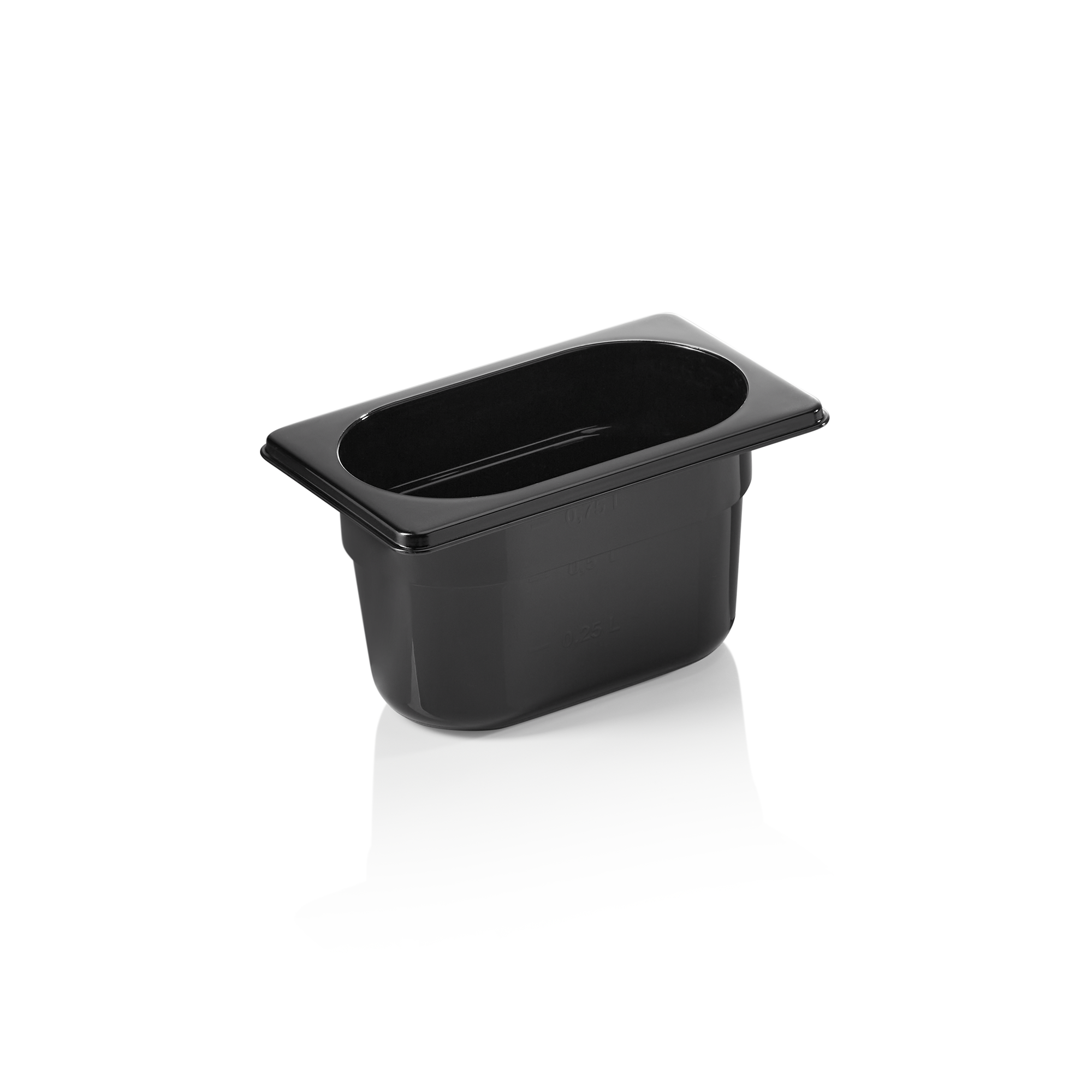 Picture of Was Germany GN Container Black Polycarbonate 1/9-100 mm - 9619100