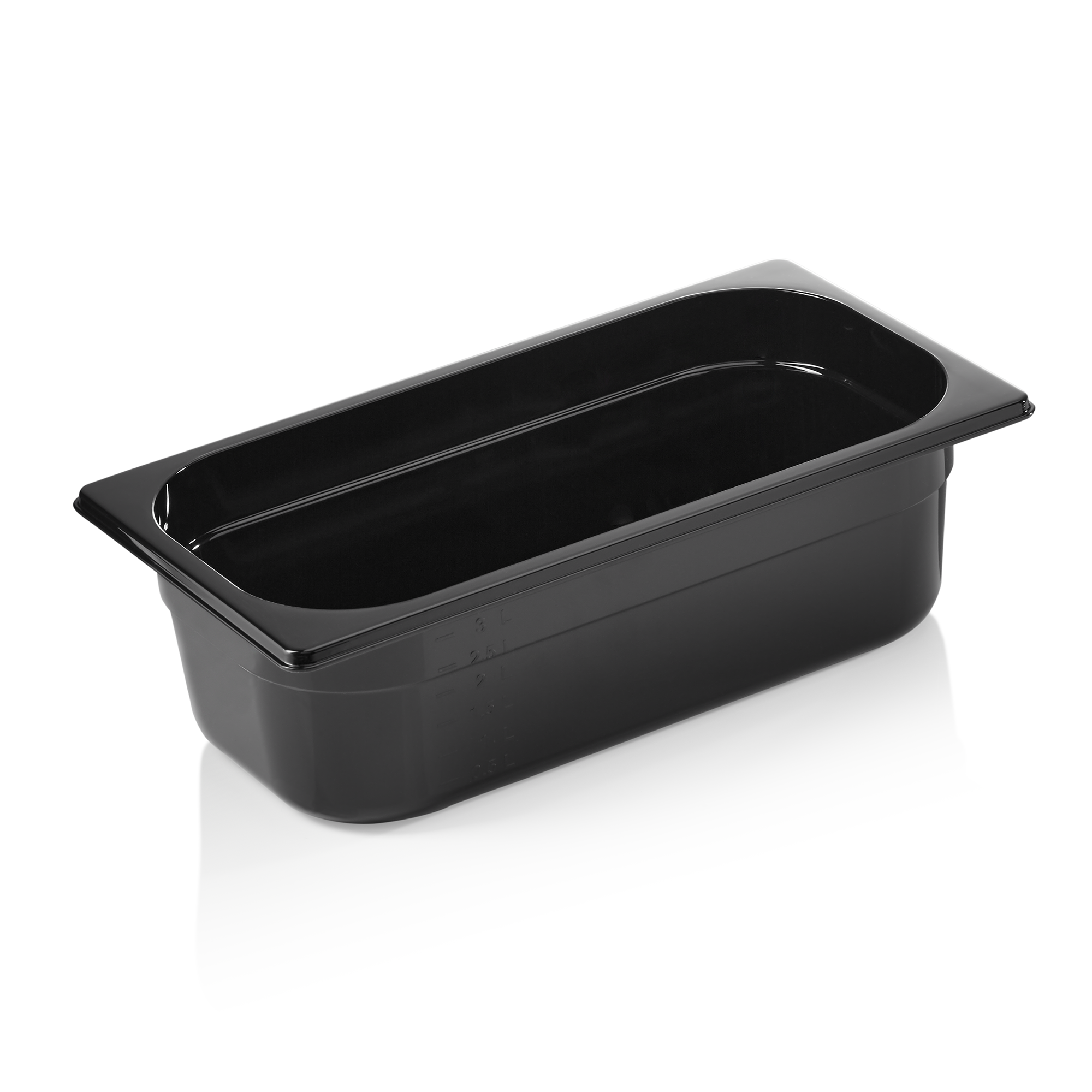 Picture of Was Germany GN Container Black Polycarbonate 1/3-100 mm - 9613100