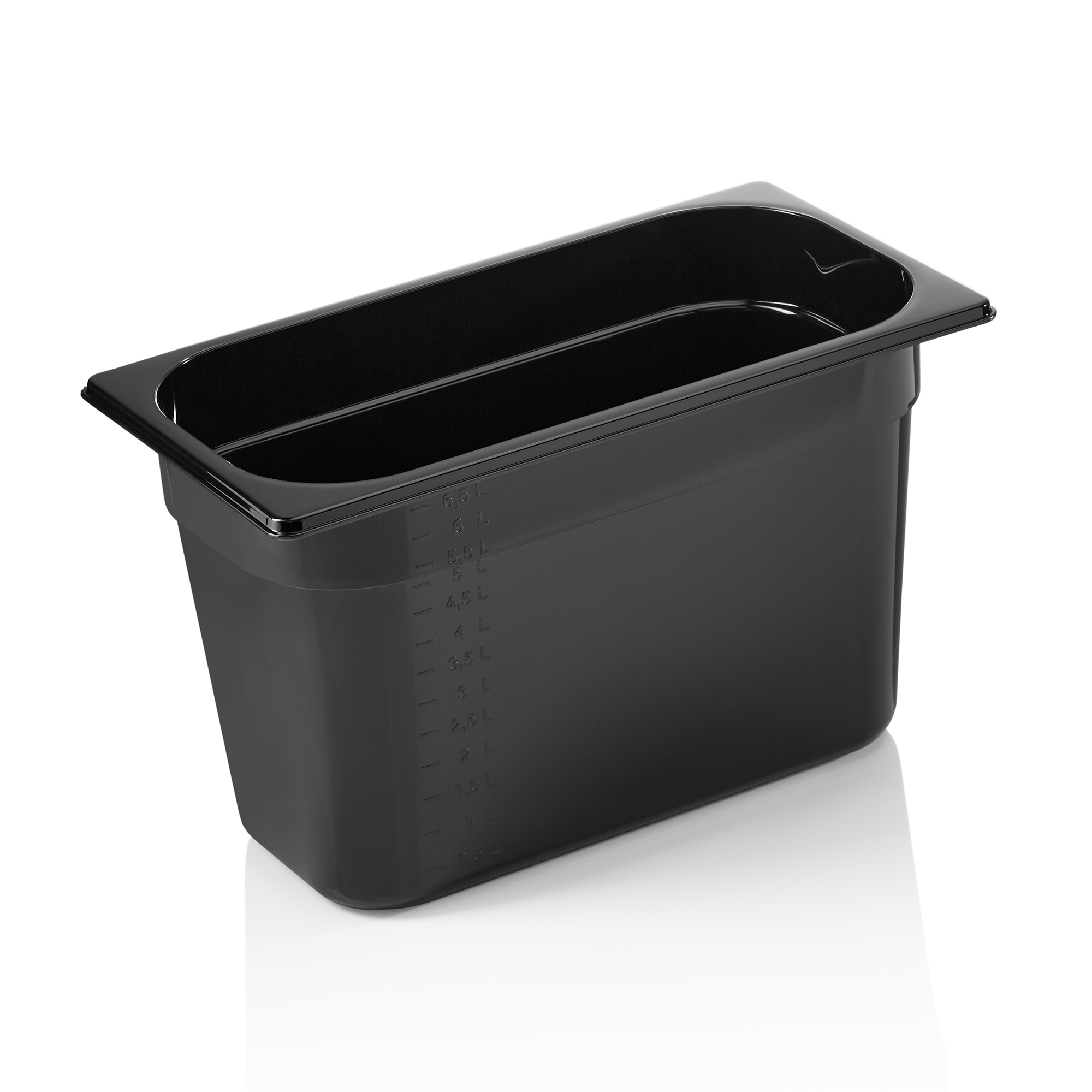Picture of Was Germany GN Container Black Polycarbonate 1/3-200 mm - 9613200