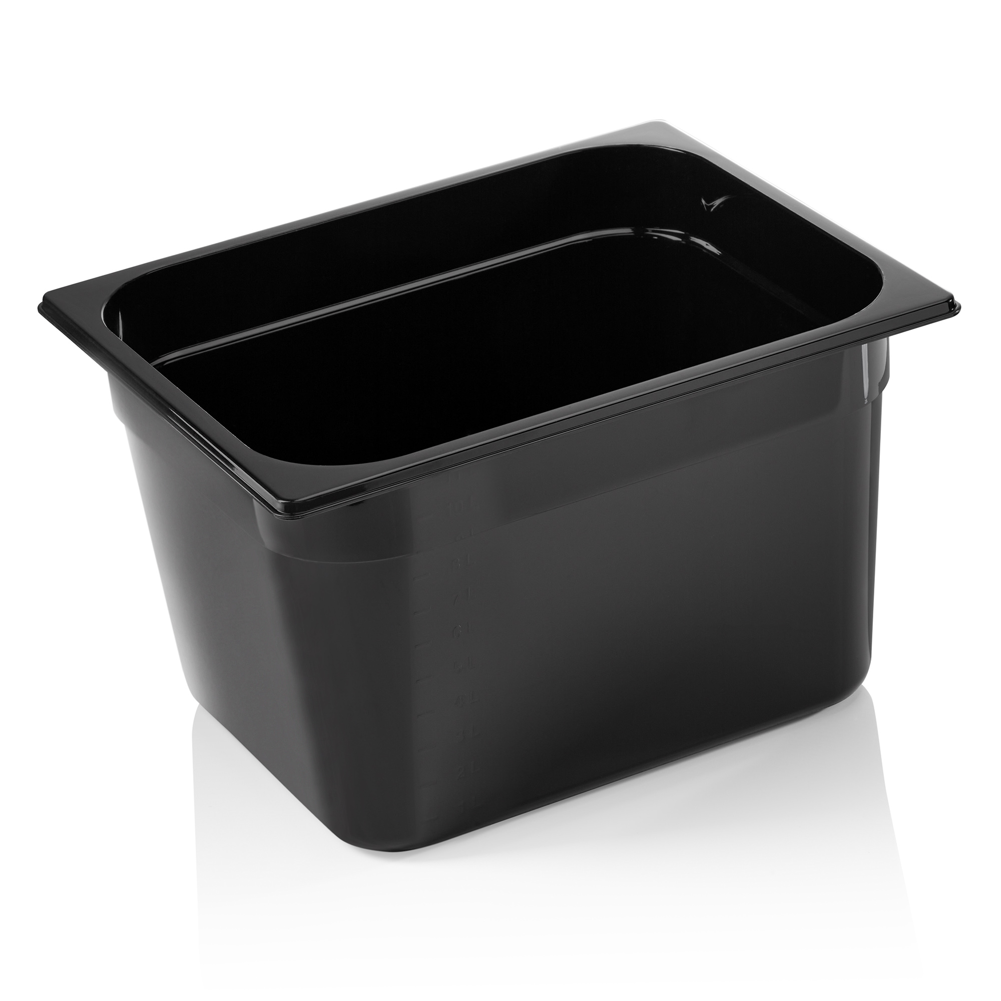 Picture of Was Germany GN Container Black Polycarbonate 1/2-200 mm - 9612200