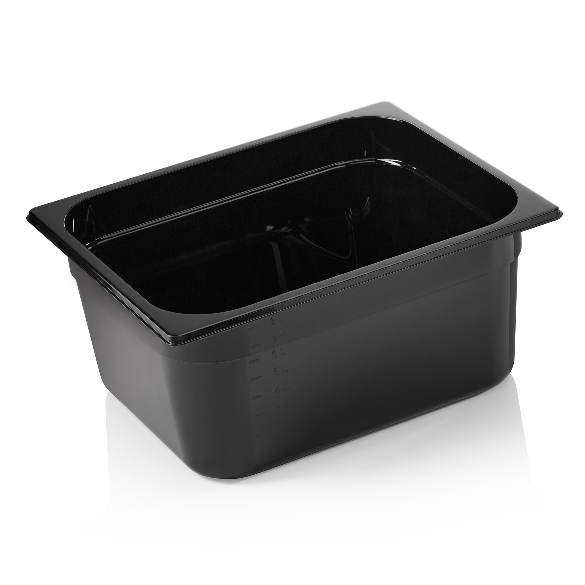Picture of Was Germany GN Container Black Polycarbonate 1/2-150 mm - 9612150