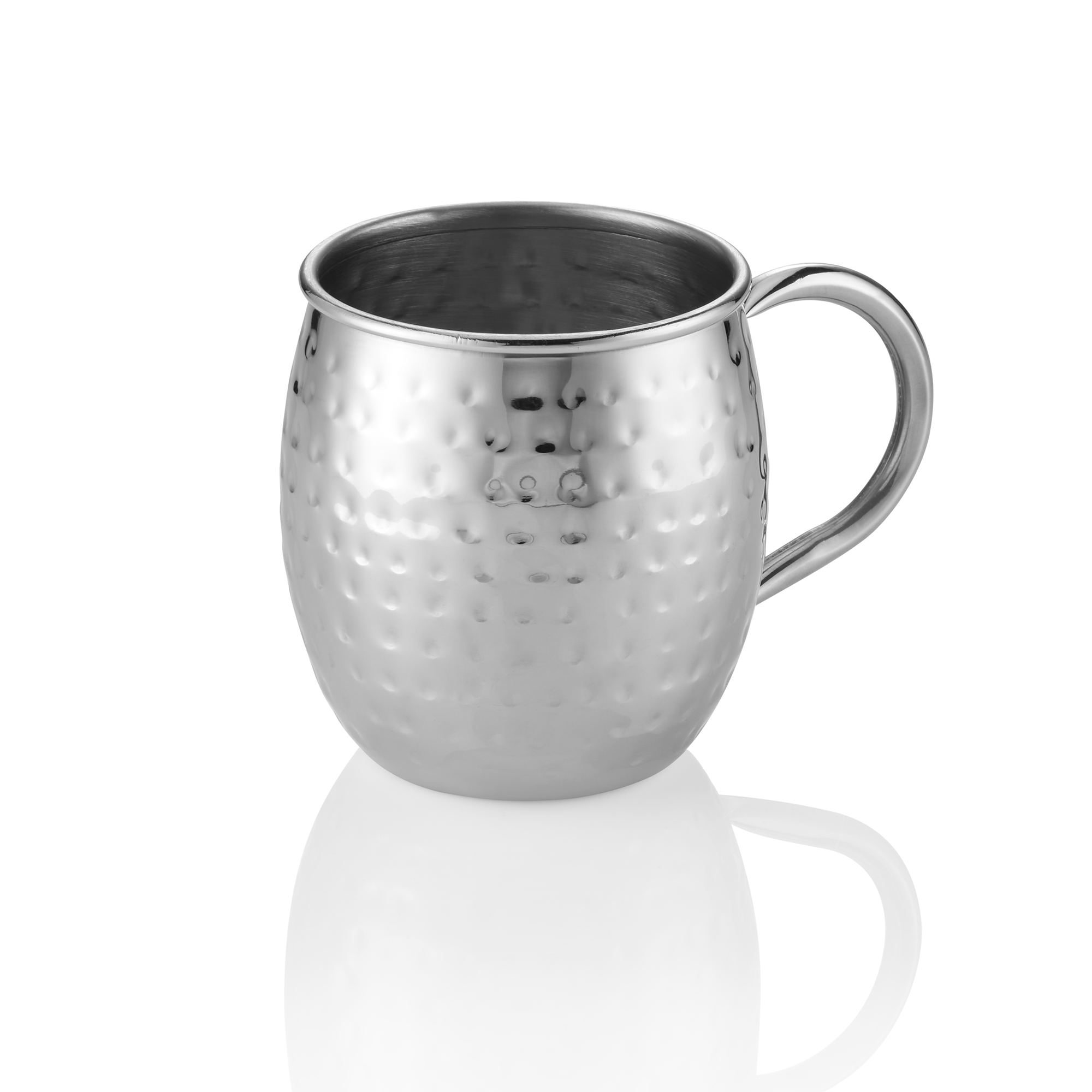 Picture of Was Germany Moscow Mule Set 450ml Hammered Chrome Nickel Steel Pack of 2 - 2033045