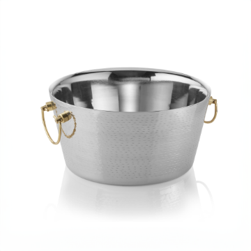Picture of Was Germany Champagne Cooler Brass Handles Dia 34 cm Chrome Steel