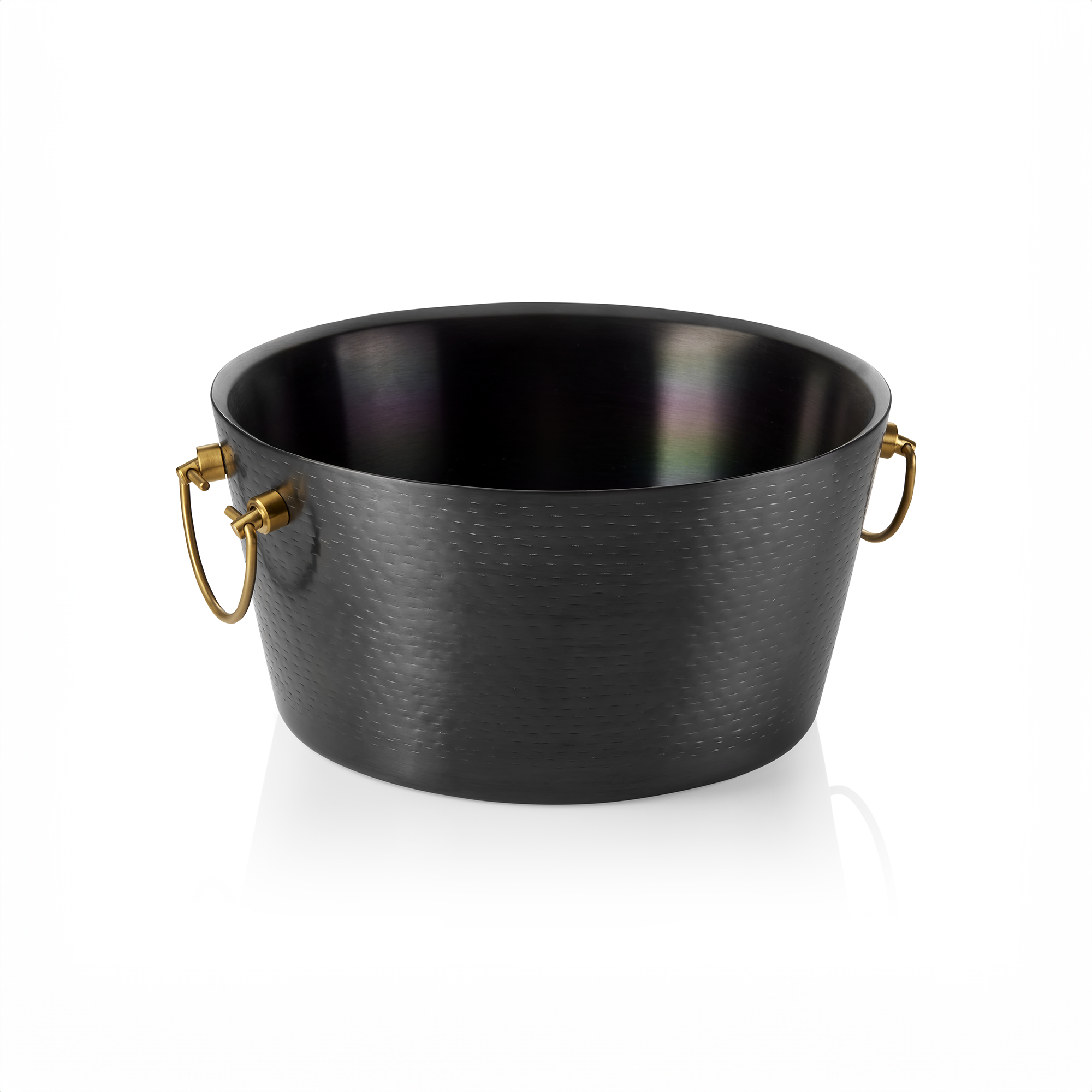 Picture of Was Germany Champagne Cooler, Brass Handles, Dia 34 cm, Black - 1521134