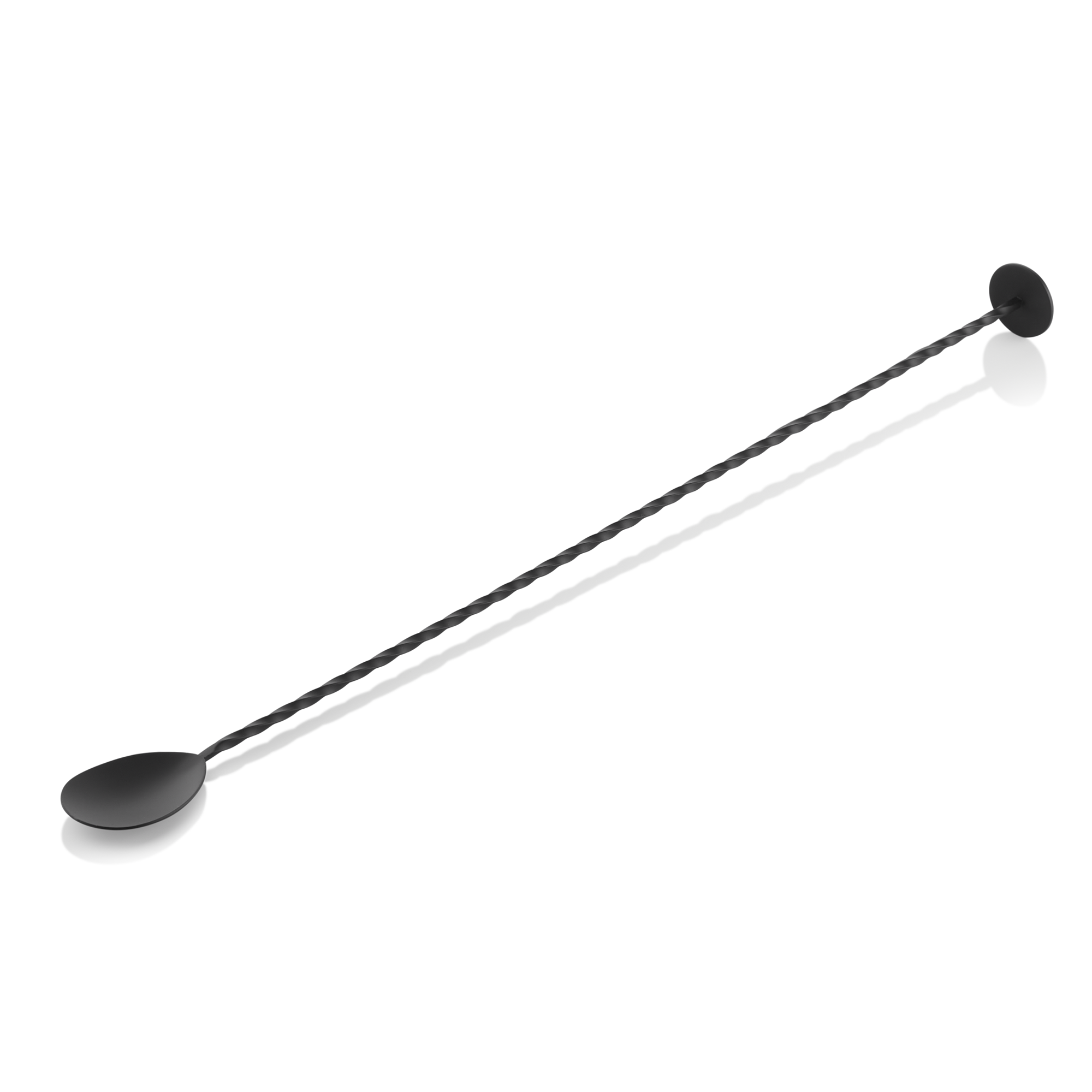 Picture of Nocturn Bar Spoon Twisted 40 cm Black Matt Chrome Nickel Steel - 8314140