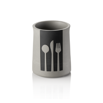 Picture of Was Germany Cutlery Tray Nero Black Concrete Dia 11 cm