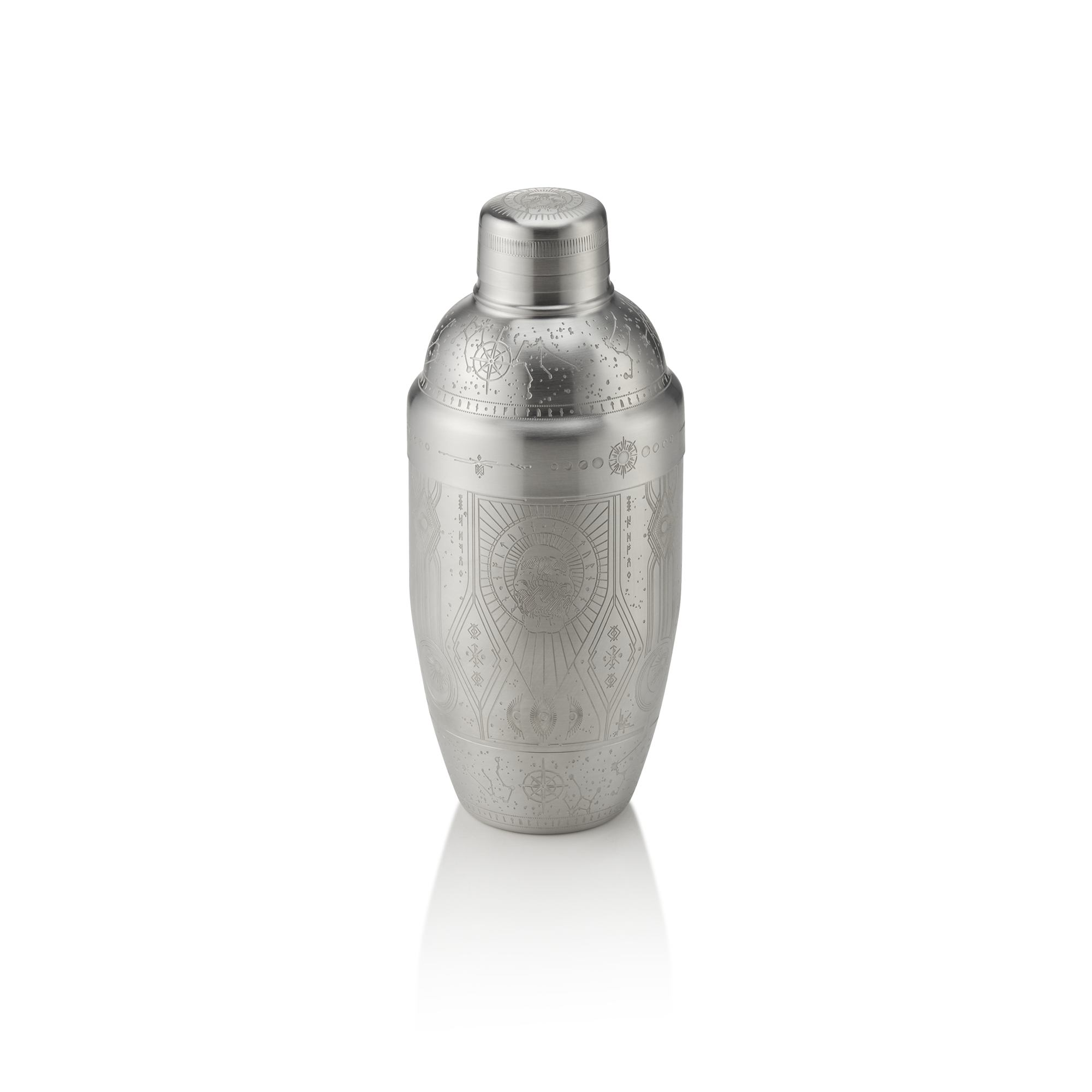 Picture of Nocturn Shaker Tattoo 0.5 L Silver Chrome Nickel Steel - 8300450